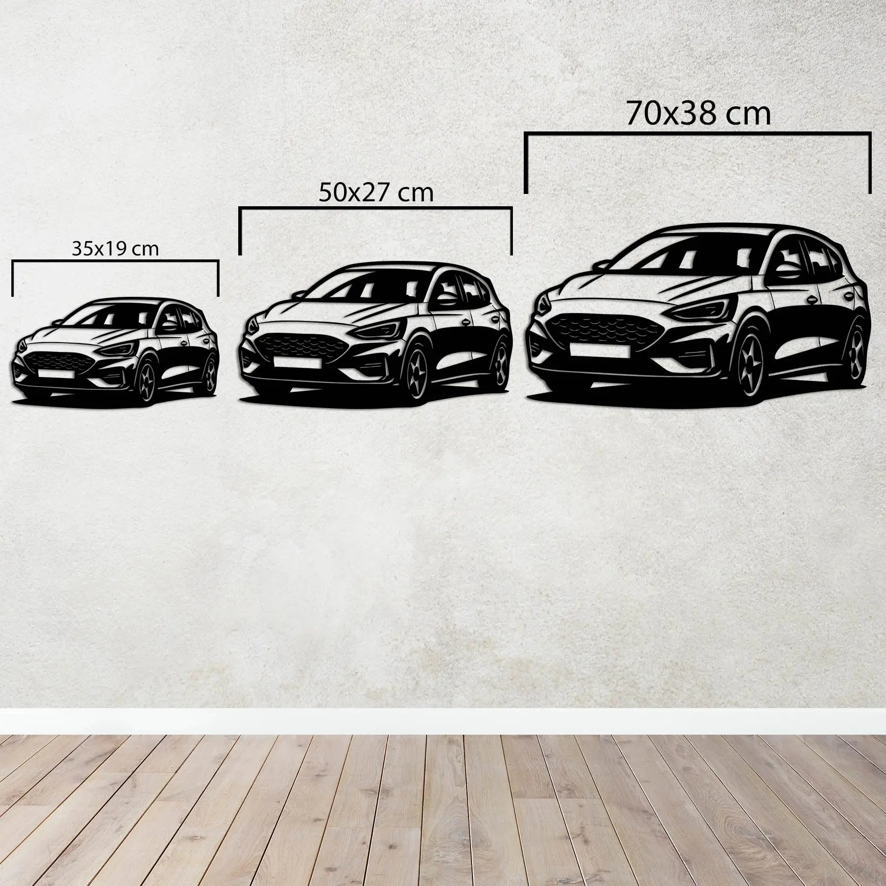 Ford Focus ST – Araba Metal Duvar Dekoru Laser Artique