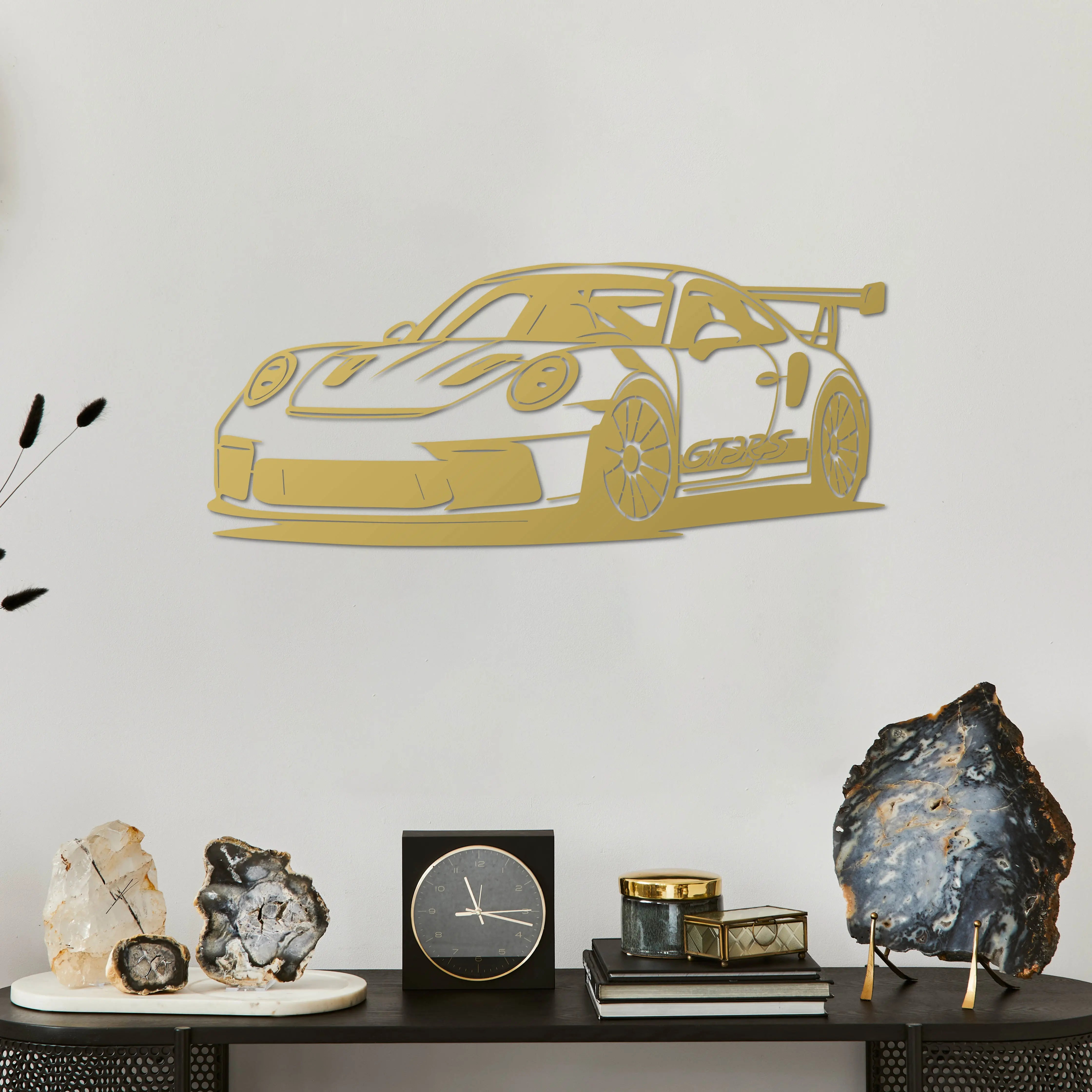 Porsche 911 GT3 RS – Araba Metal Duvar Dekoru Laser Artique