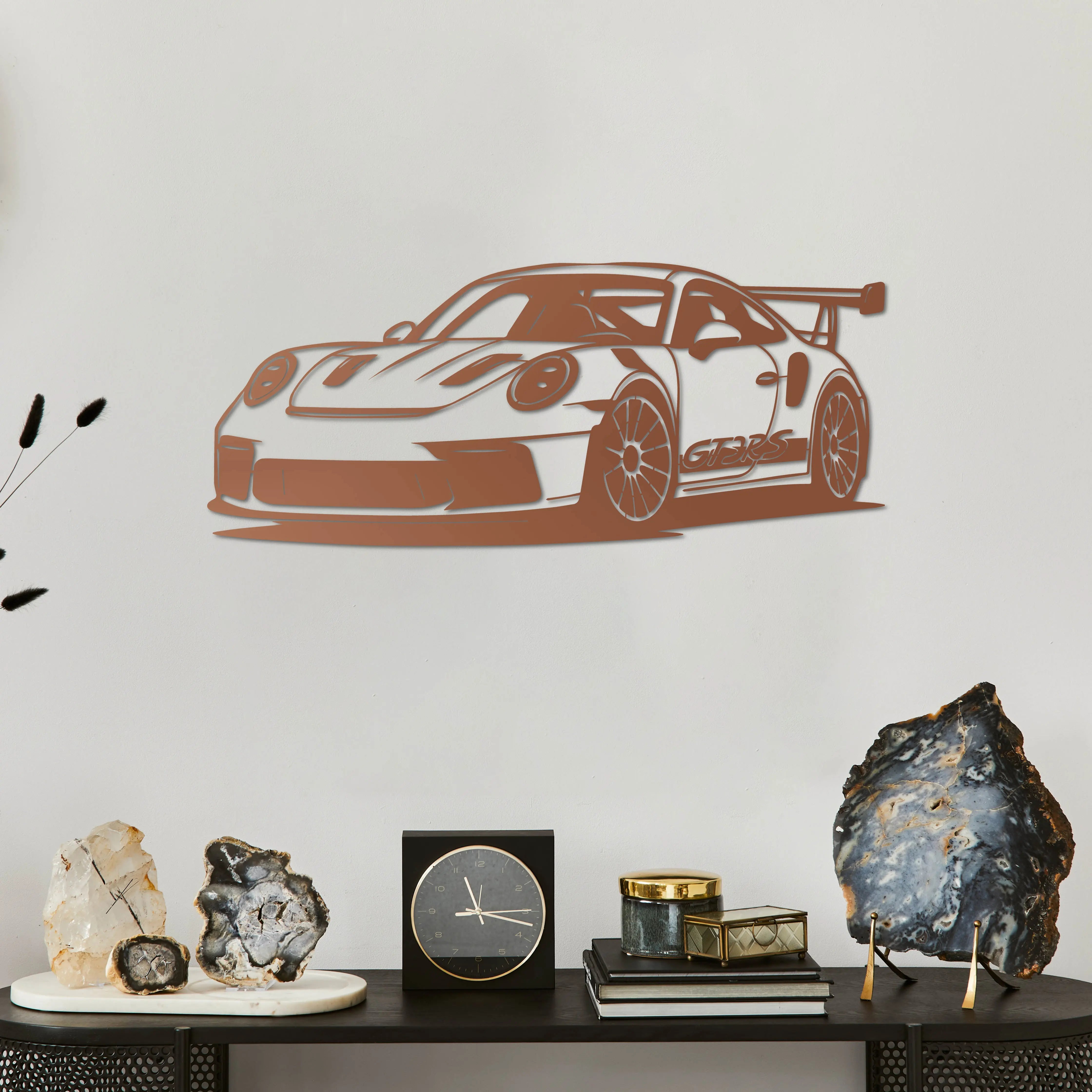 Porsche 911 GT3 RS – Araba Metal Duvar Dekoru Laser Artique