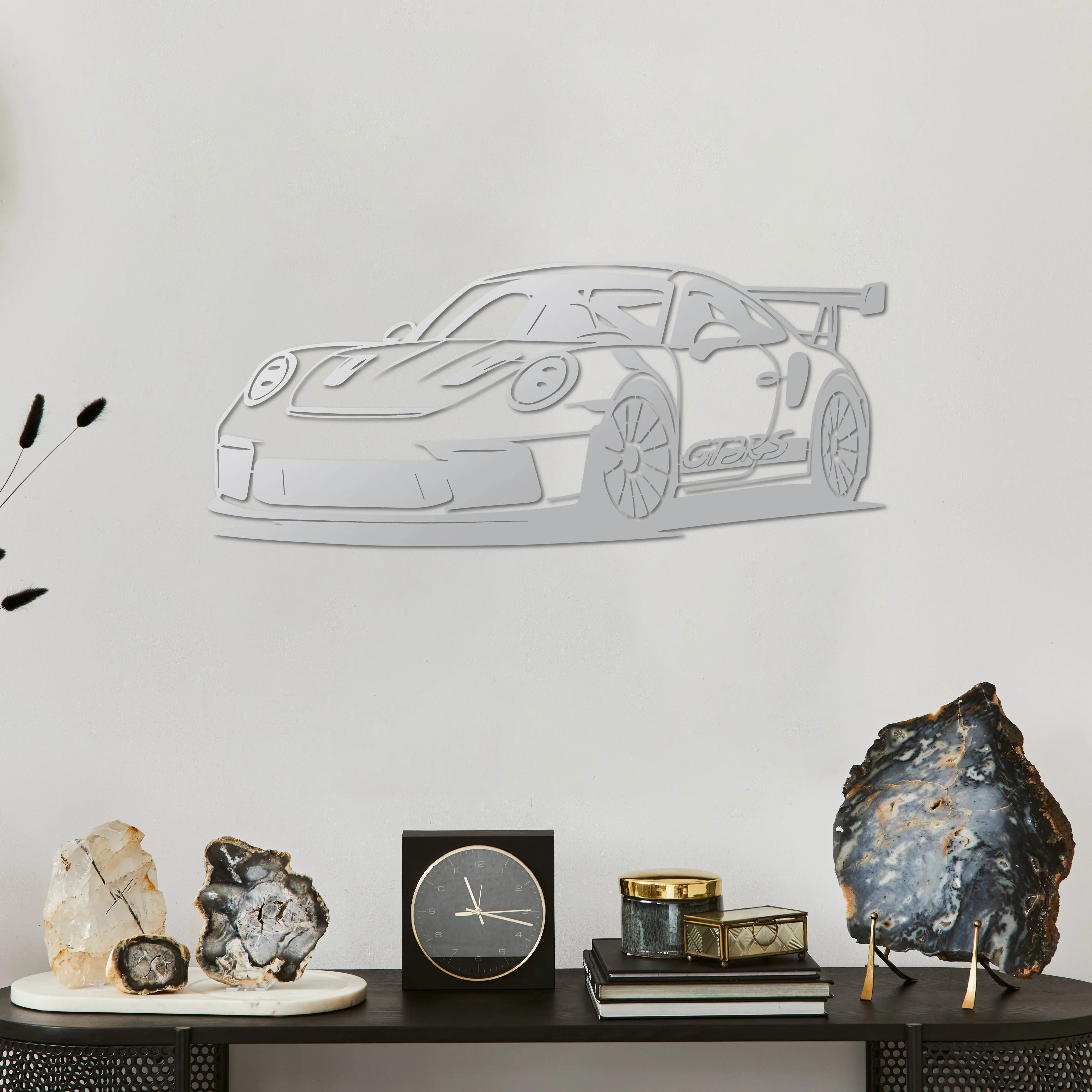 Porsche 911 GT3 RS – Araba Metal Duvar Dekoru Laser Artique