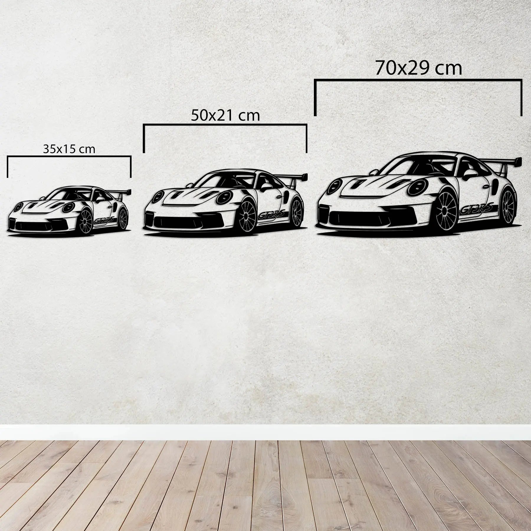 Porsche 911 GT3 RS – Araba Metal Duvar Dekoru Laser Artique