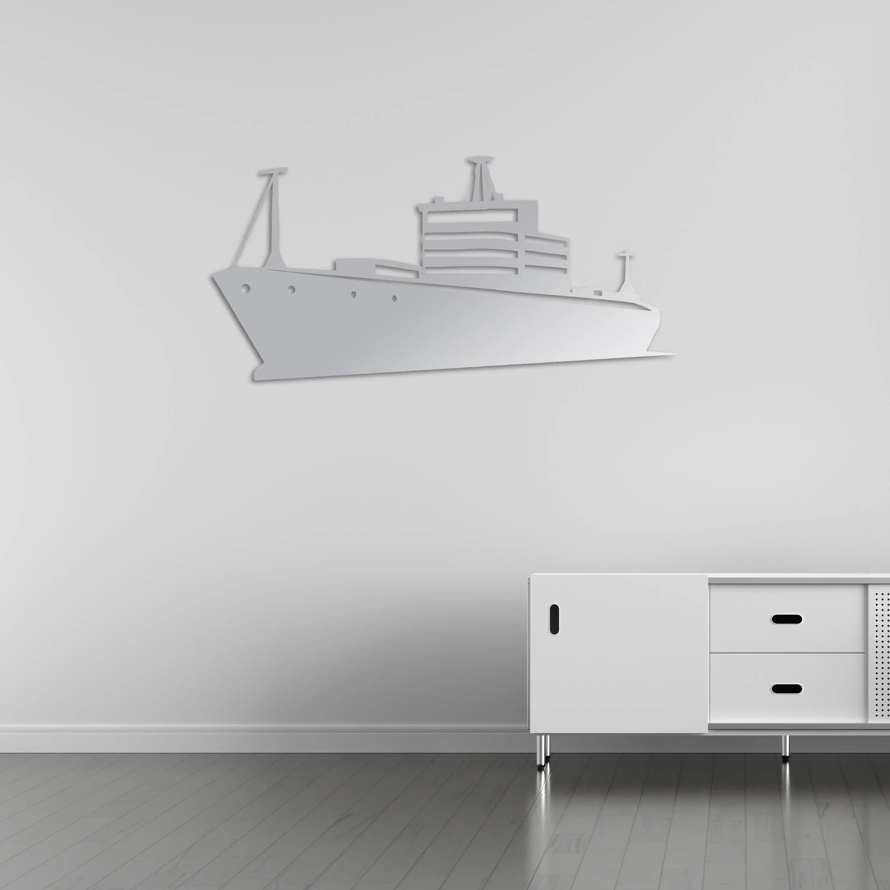 Liberti Gemisi Metal Duvar Dekoru Laser Artique