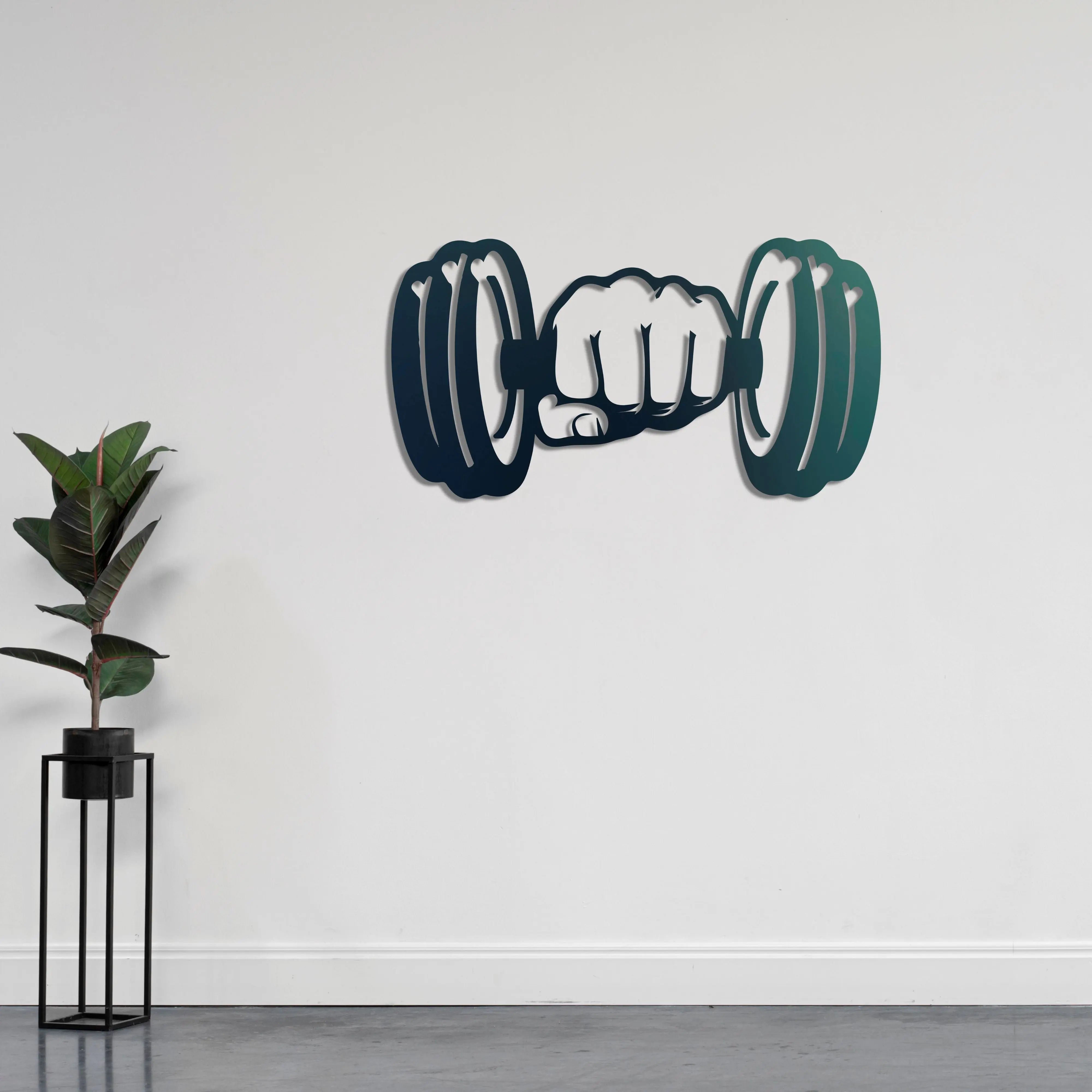 Gücün Sembolü Metal Duvar Dekoru Laser Artique