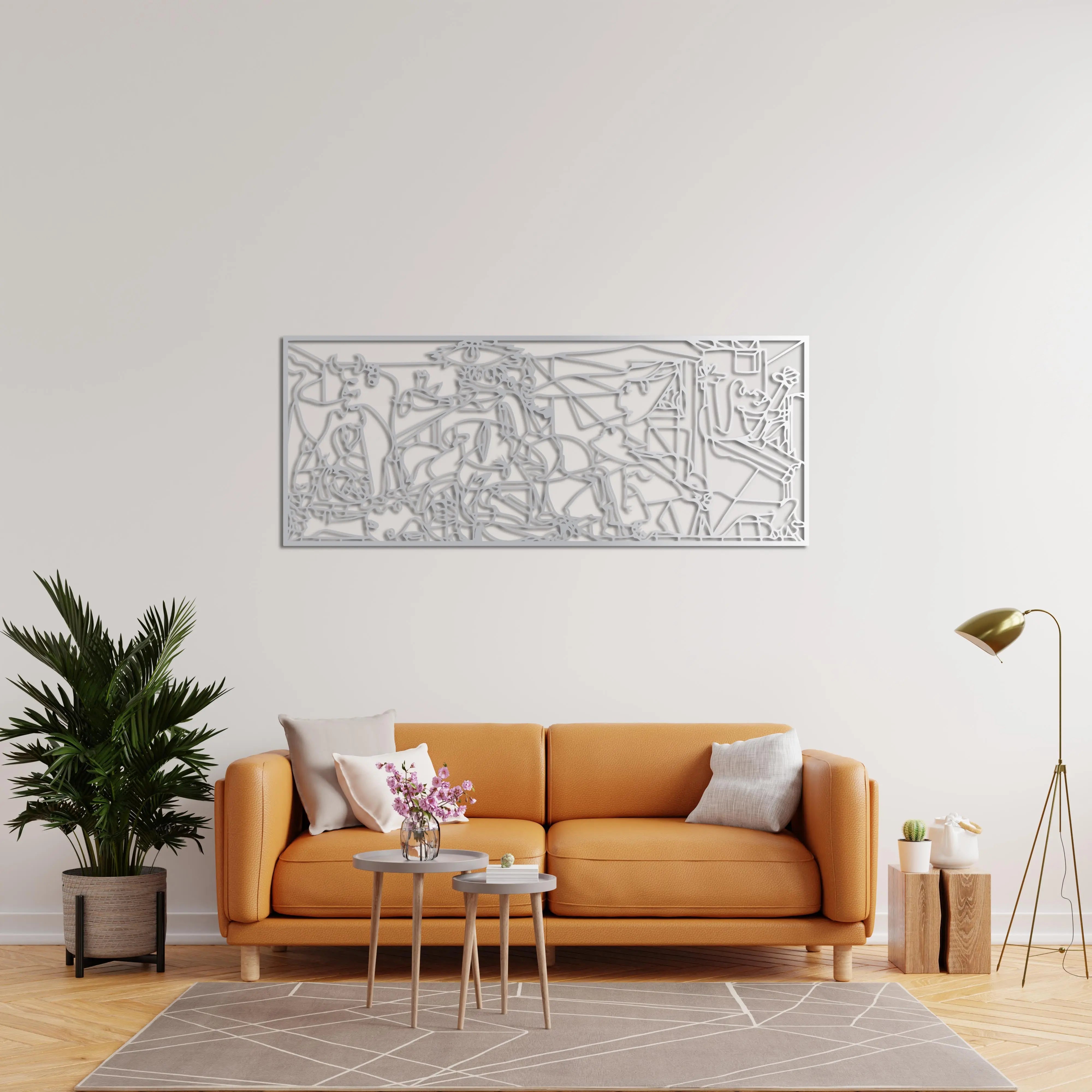 Guernica Sessiz Çığlık Metal Duvar Dekoru Laser Artique