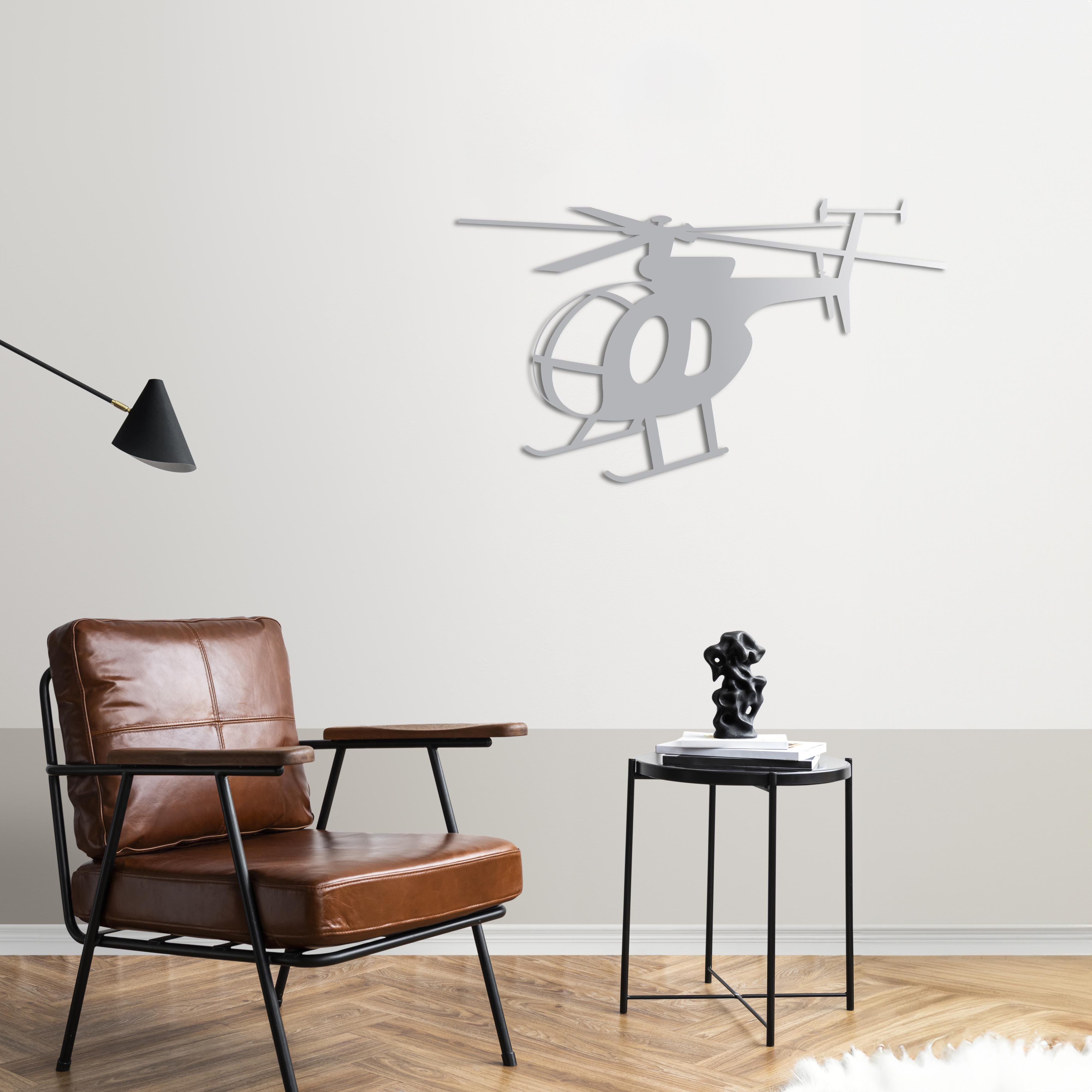 MD 500 Little Bird – Helikopter Metal Duvar Dekoru