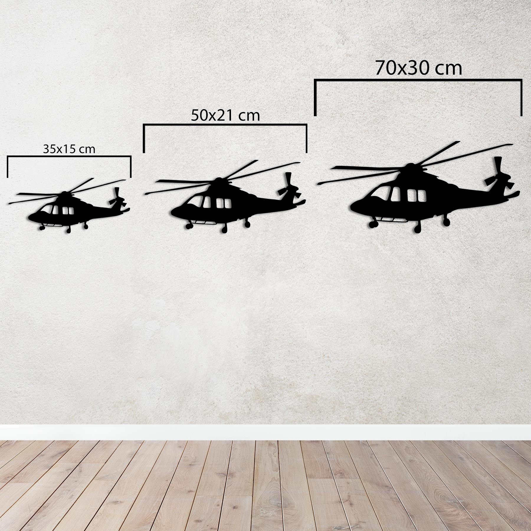 AW139 – Helikopter Metal Duvar Dekoru
