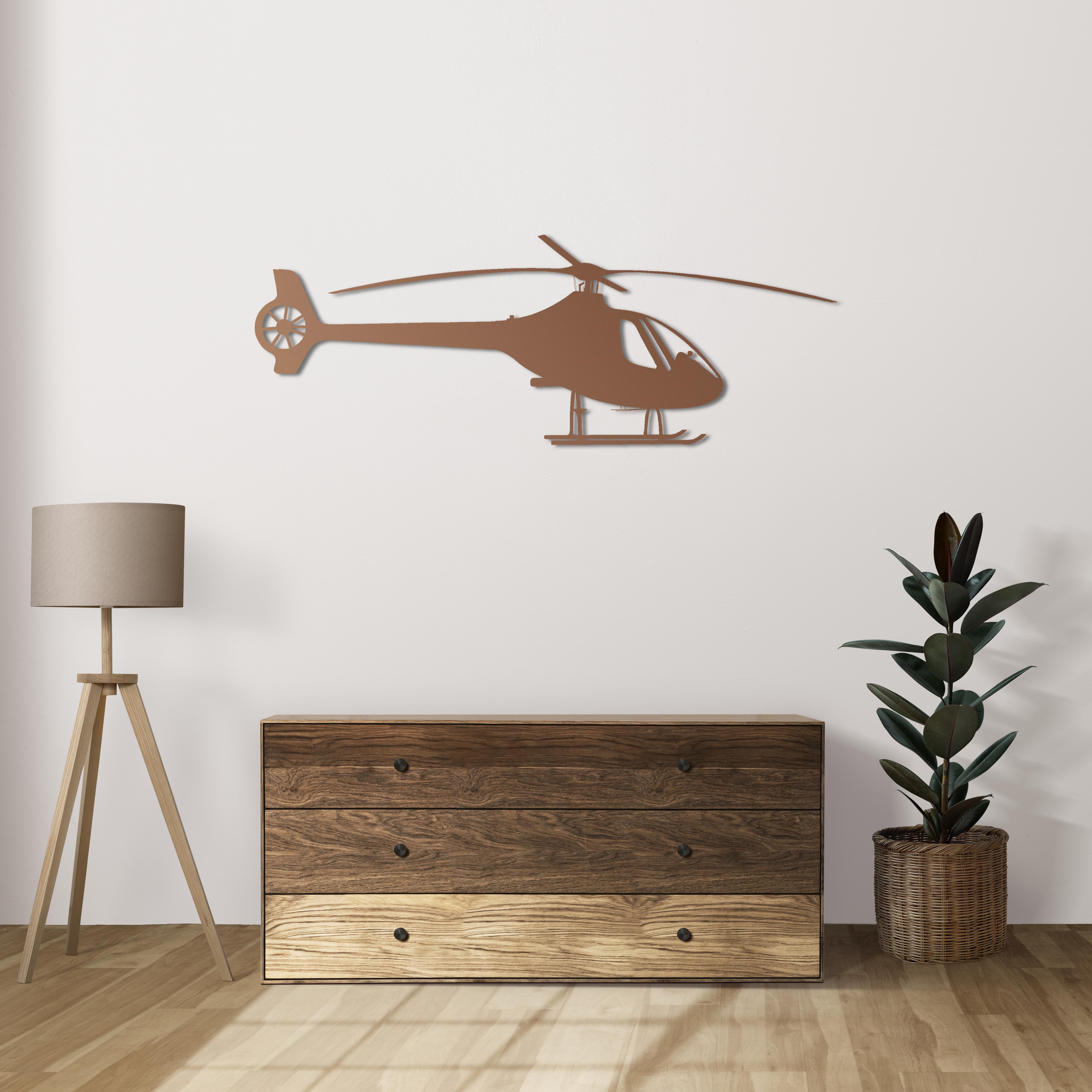 Cabri G2 – Helikopter Metal Duvar Dekoru