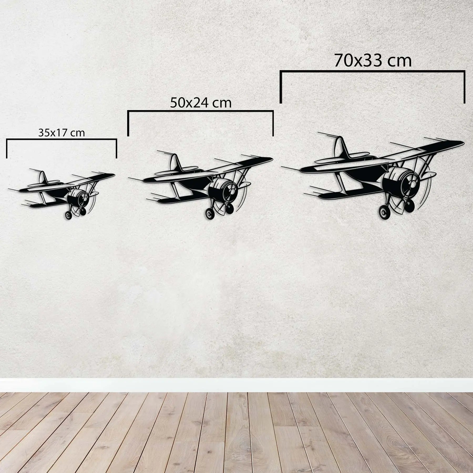 Hızlı Kanatlar – Uçak Metal Duvar Dekoru Laser Artique