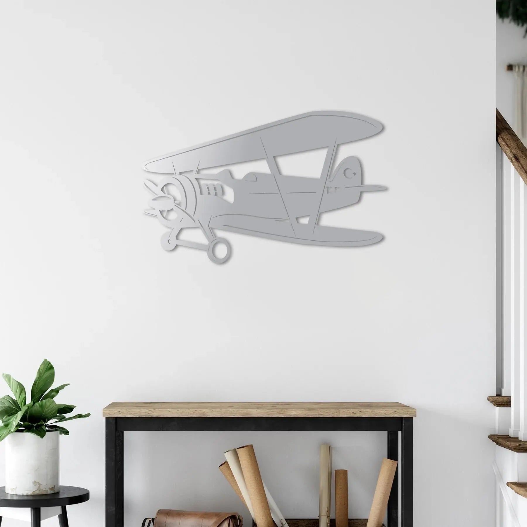 Hürkuş: Efsanevi Uçak Metal Duvar Dekoru Laser Artique