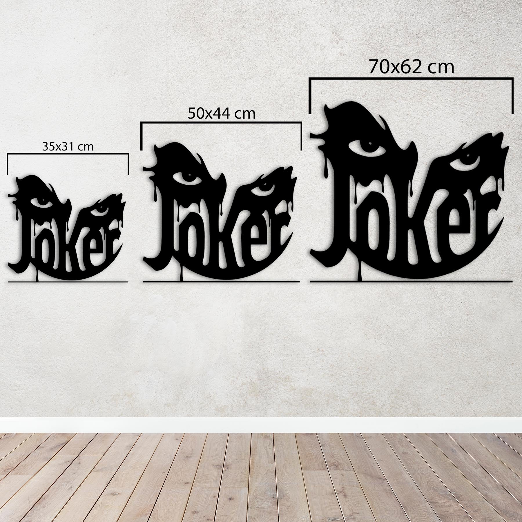 Joker'in Gözleri Metal Duvar Dekoru