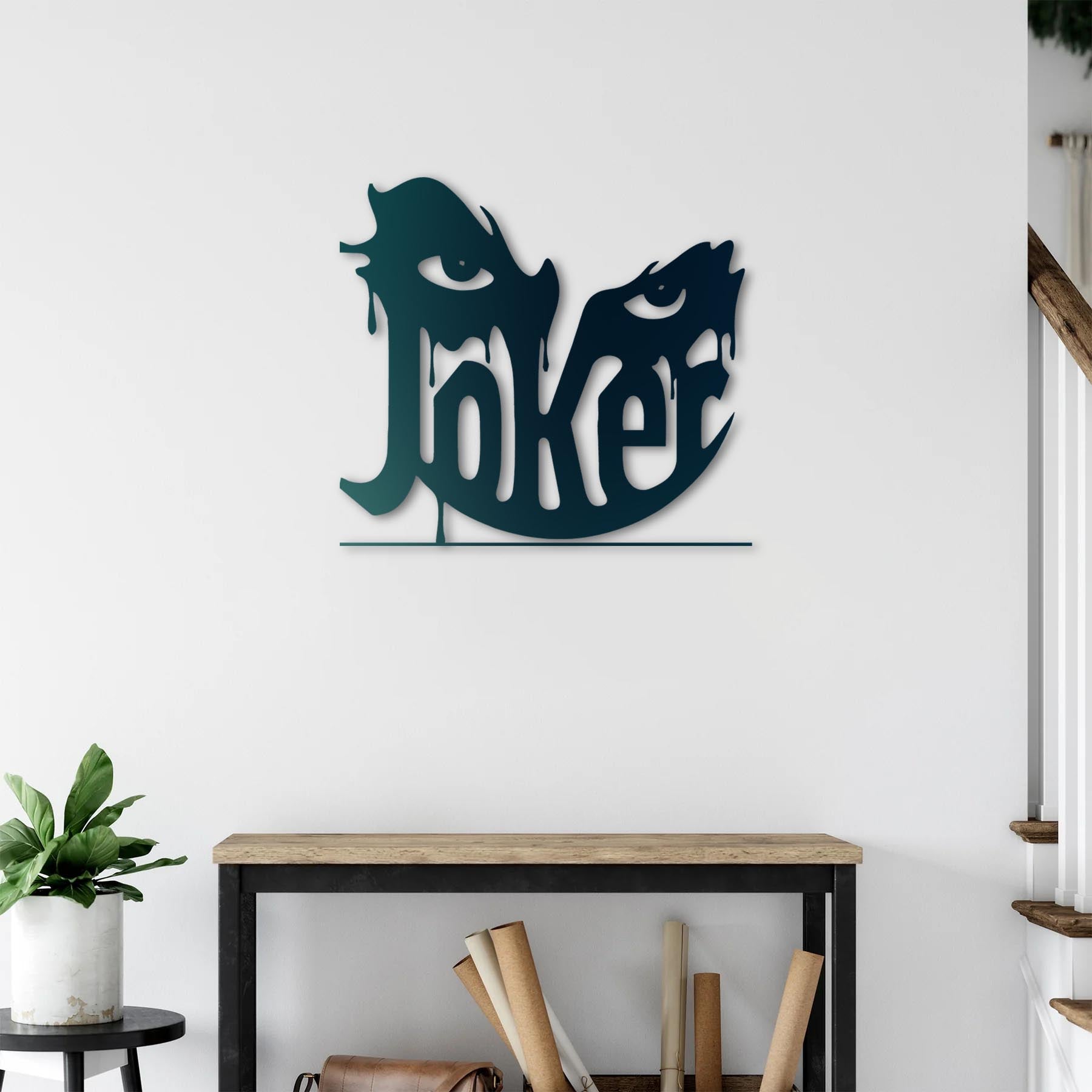 Joker'in Gözleri Metal Duvar Dekoru