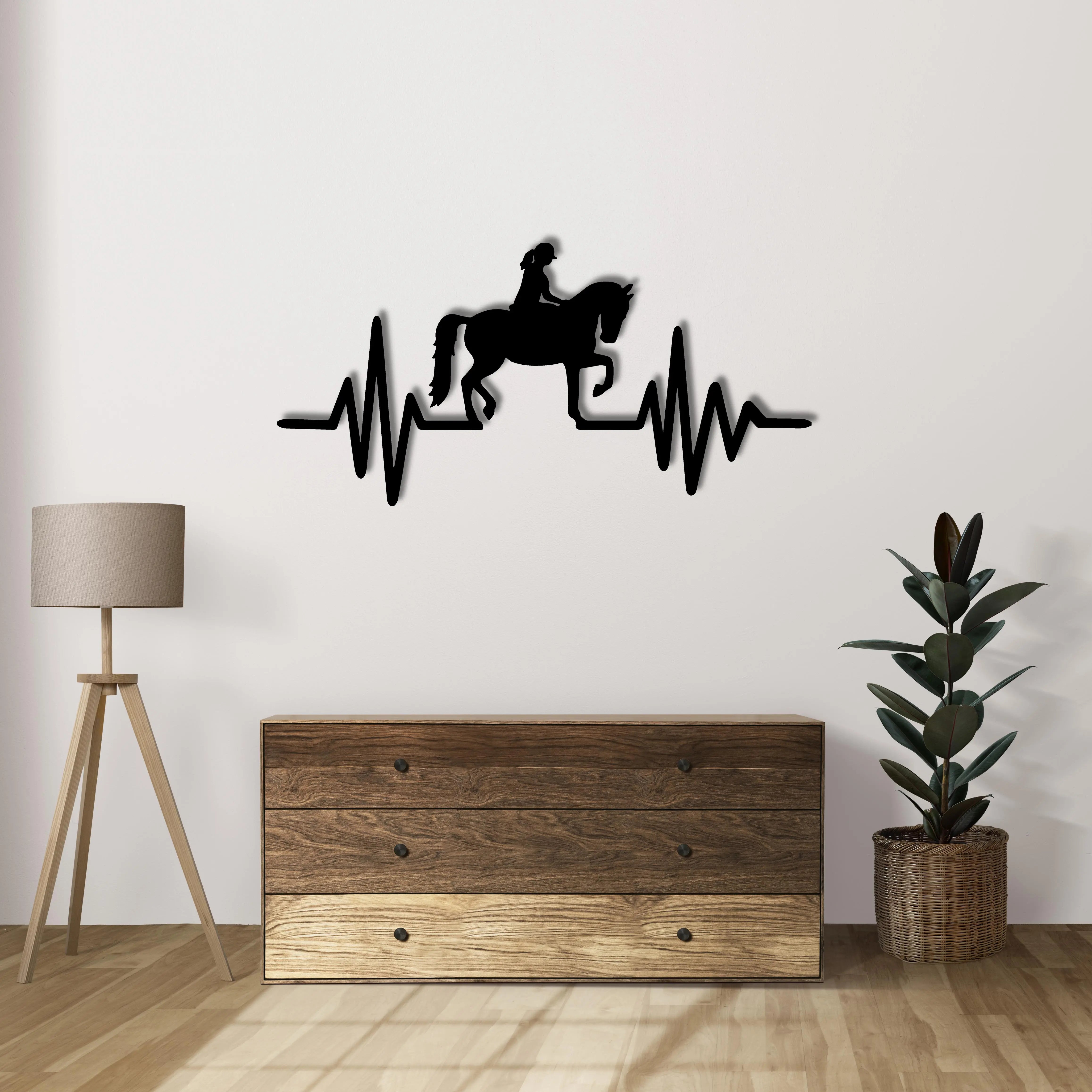 Özgür Ruhun Ritmi Metal Duvar Dekoru Laser Artique