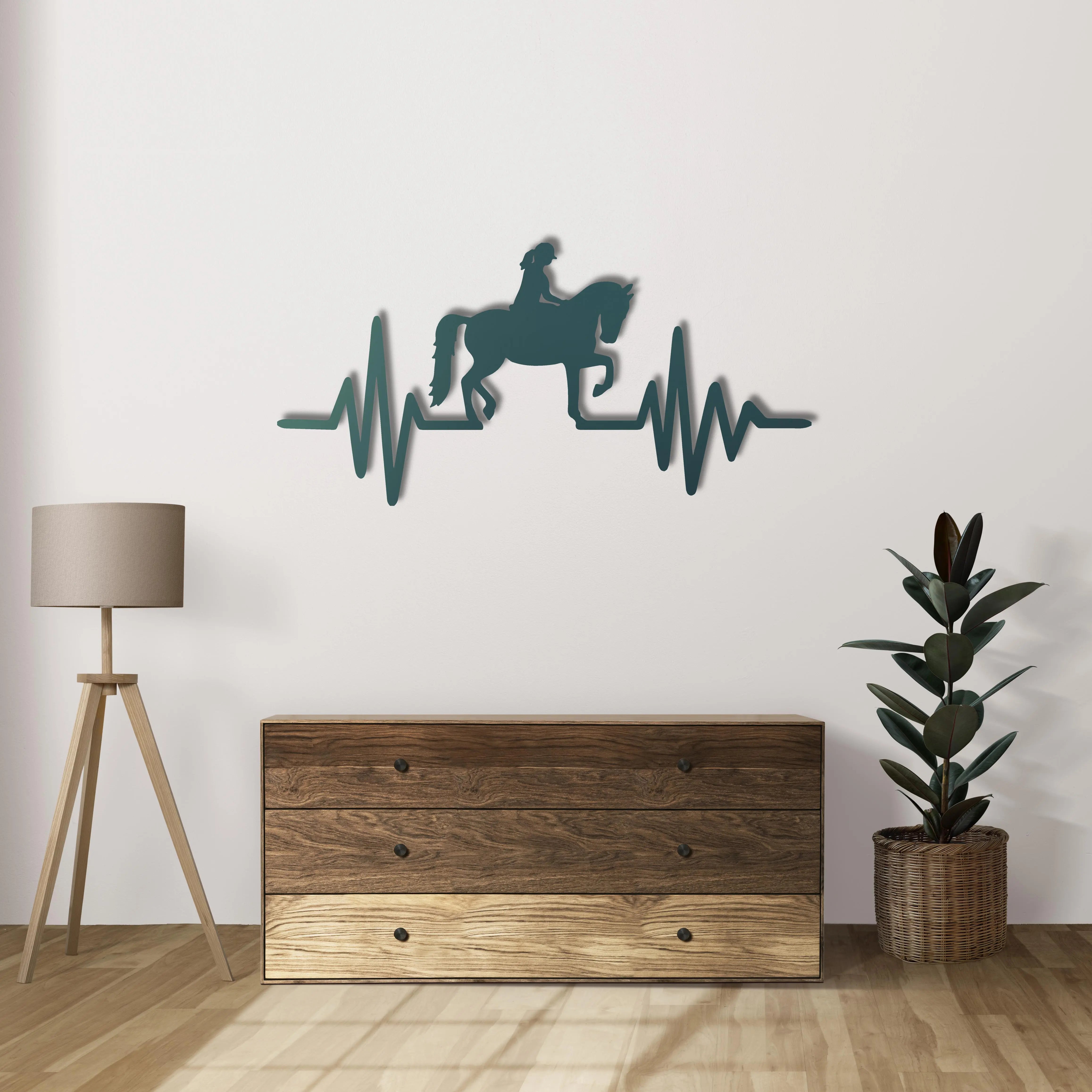 Özgür Ruhun Ritmi Metal Duvar Dekoru Laser Artique