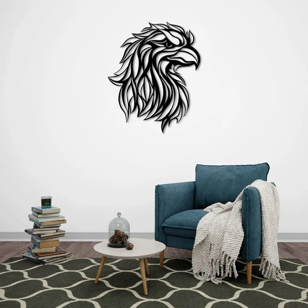 Kartalın İhtişamı Metal Duvar Dekoru Laser Artique