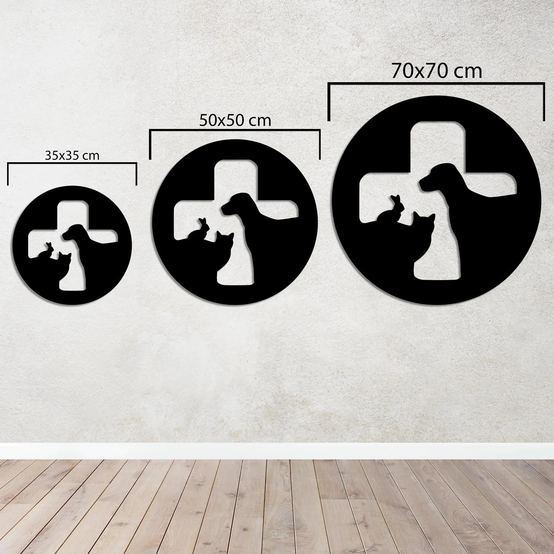 Can Dostların Nöbeti Metal Duvar Dekoru Laser Artique