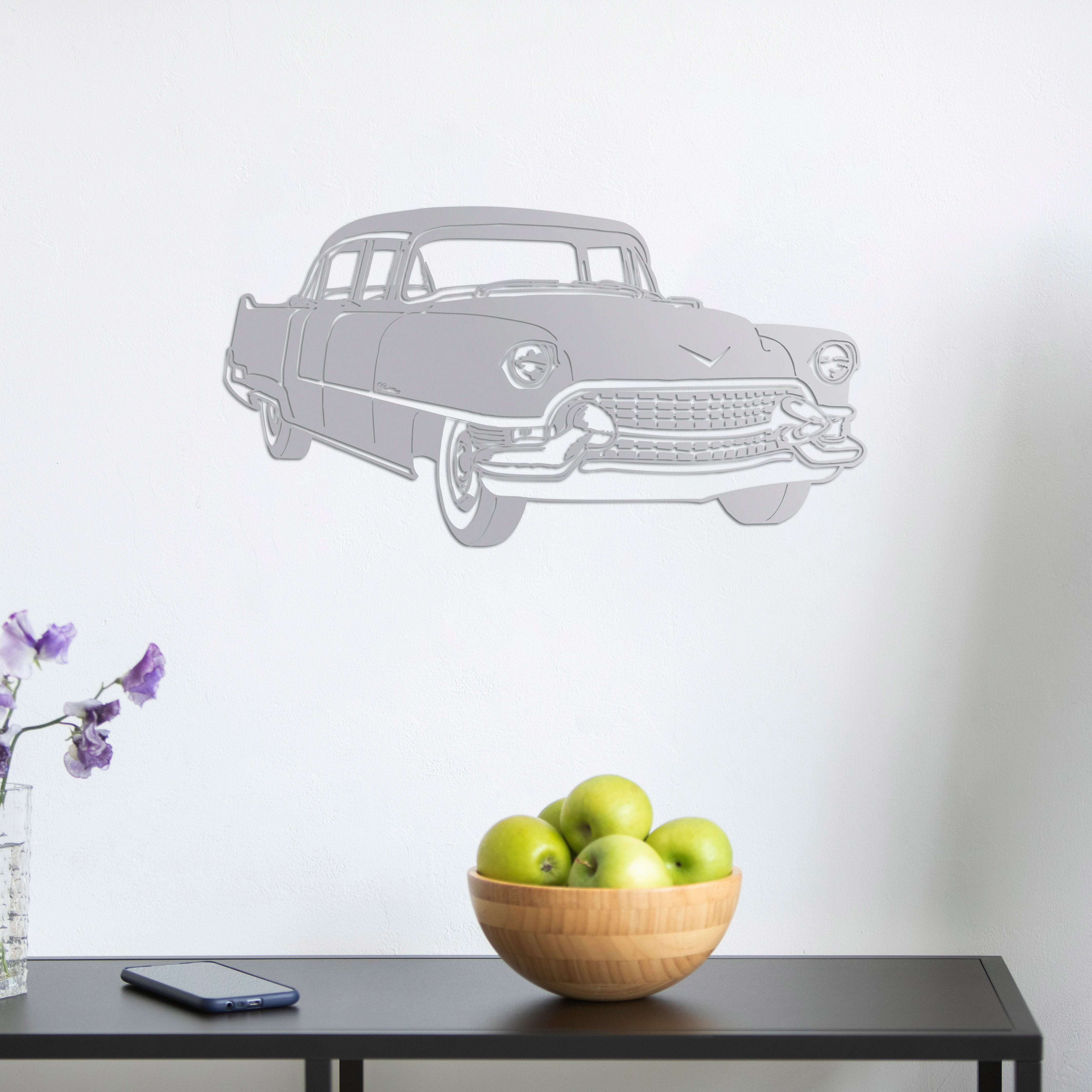 Klasik Cadillac – Araba Metal Duvar Dekoru Laser Artique