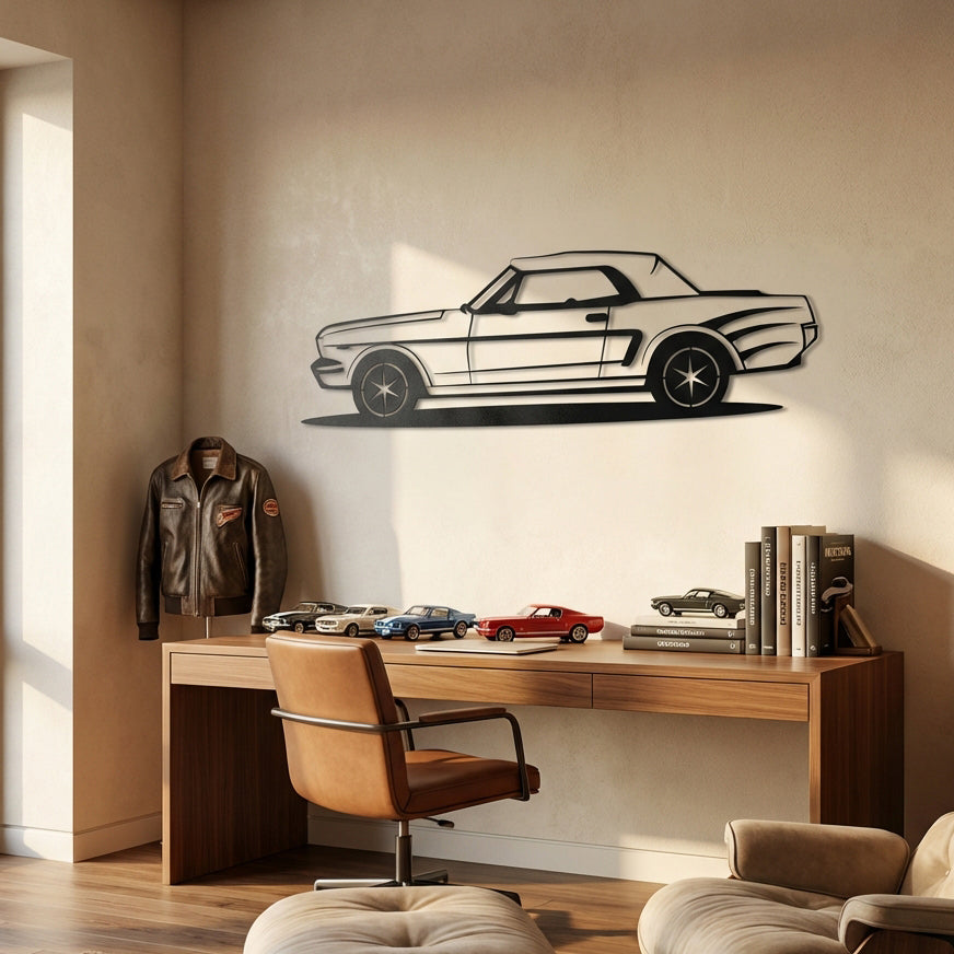 Klasik Mustang – Araba Metal Duvar Dekoru