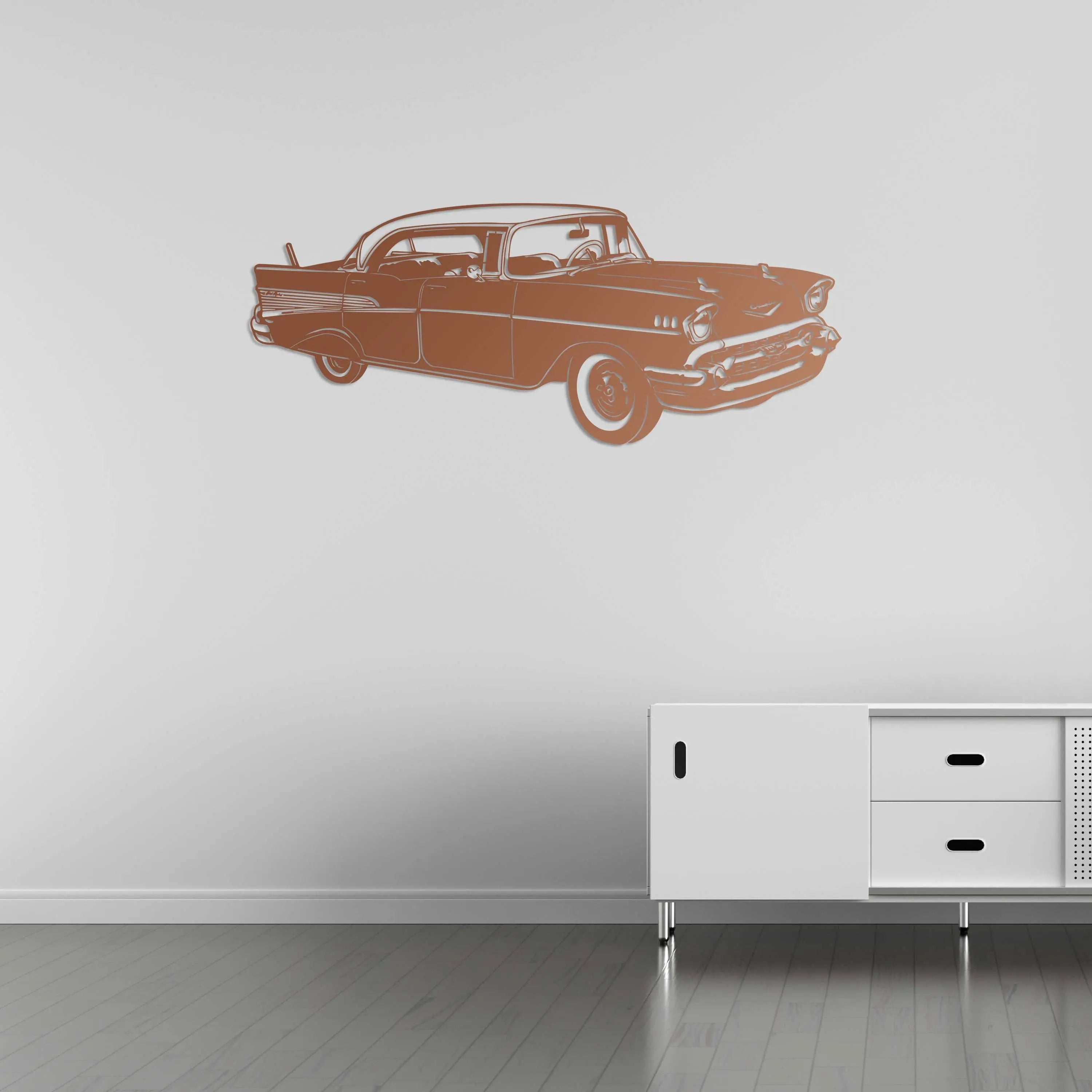 Retro Klasik Araba – Araba Metal Duvar Dekoru Laser Artique