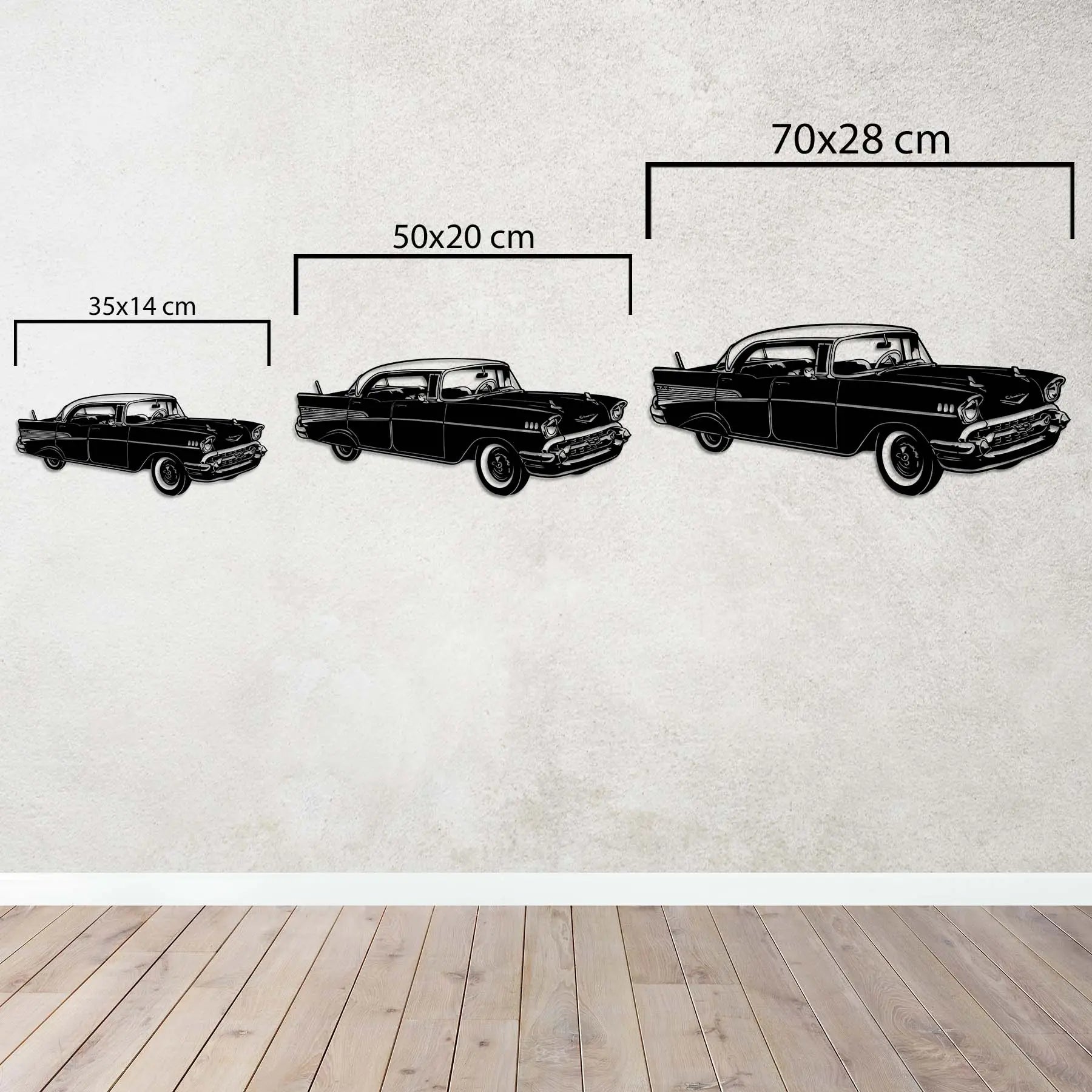 Retro Klasik Araba – Araba Metal Duvar Dekoru Laser Artique