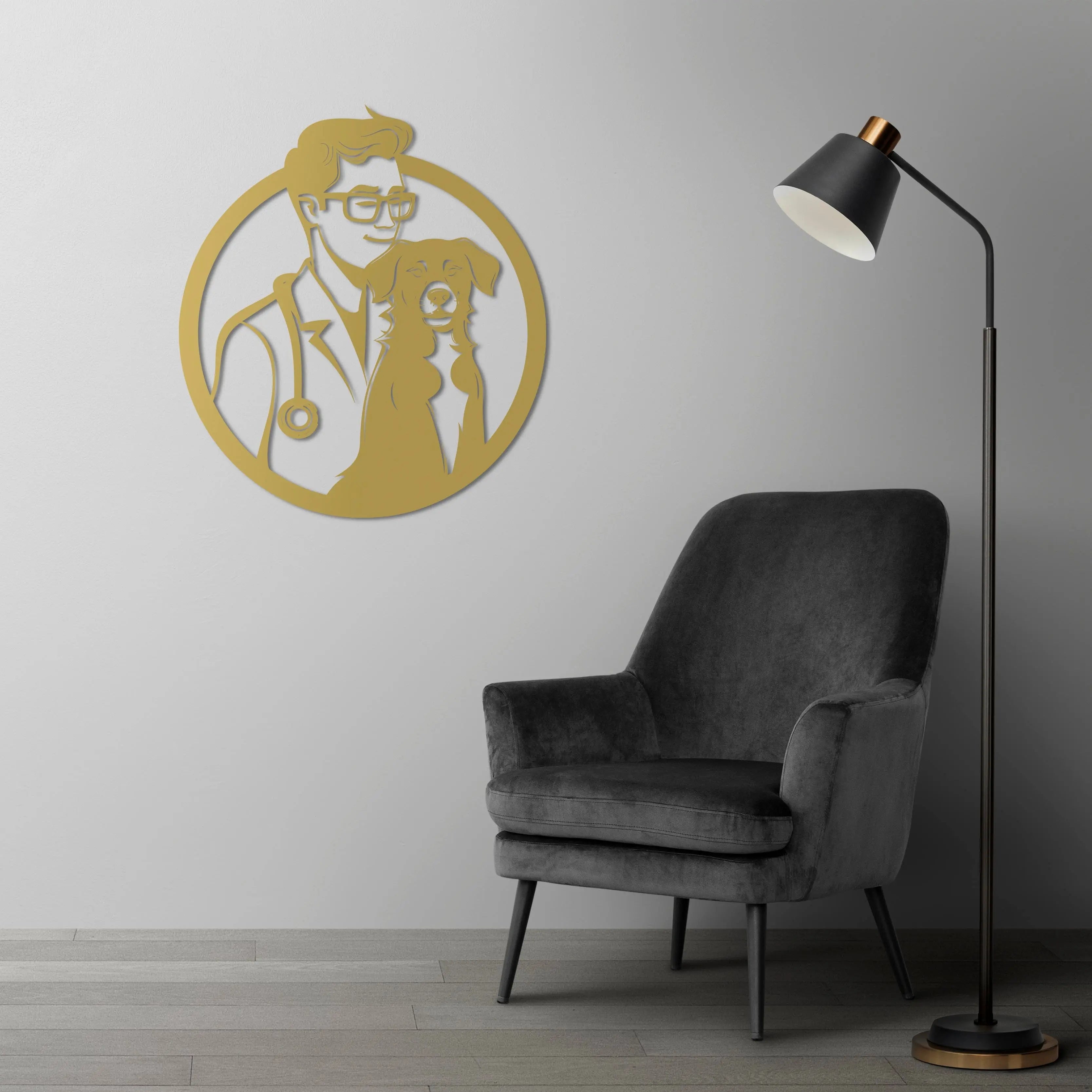 Sadakatin Gözcüsü Metal Duvar Dekoru Laser Artique