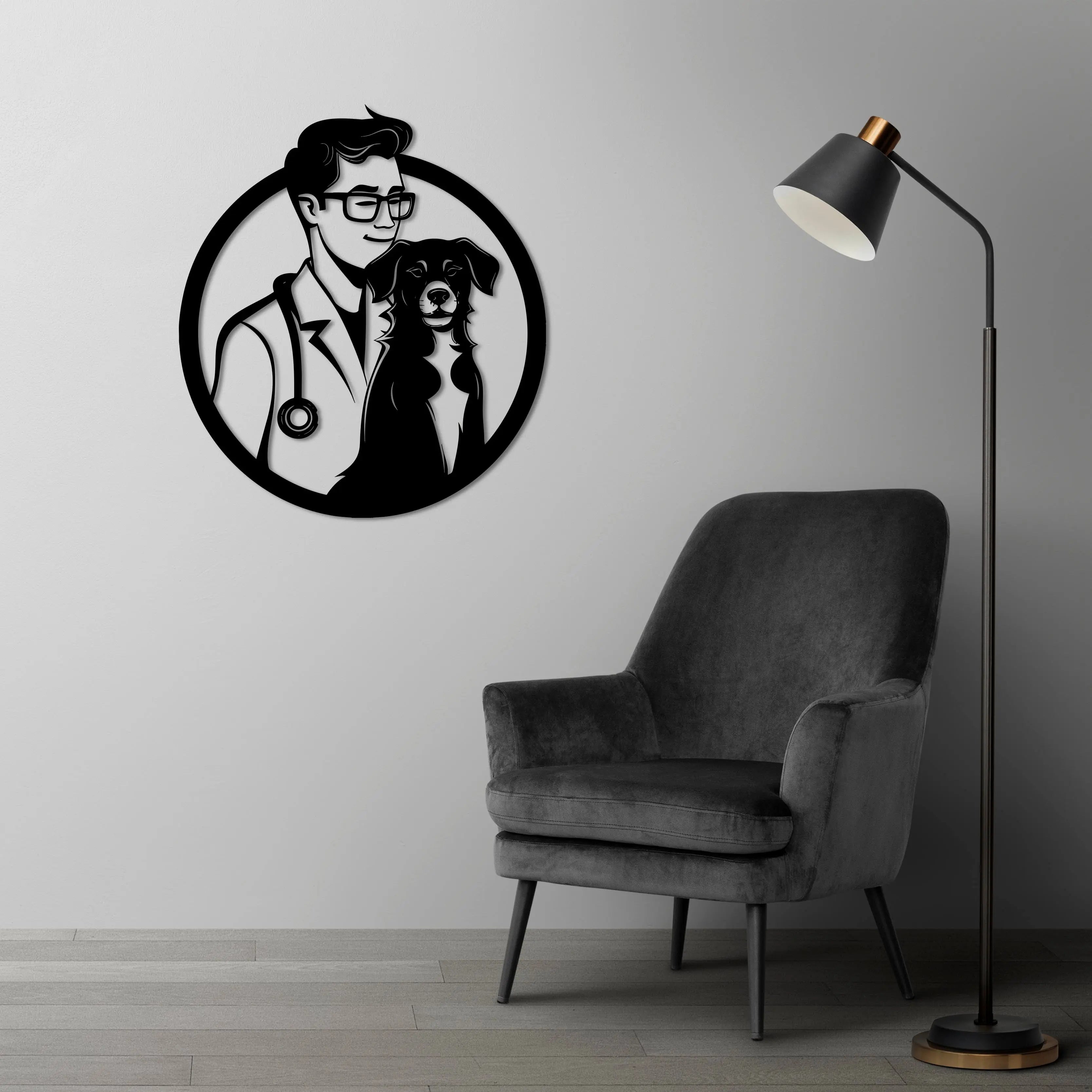 Sadakatin Gözcüsü Metal Duvar Dekoru Laser Artique