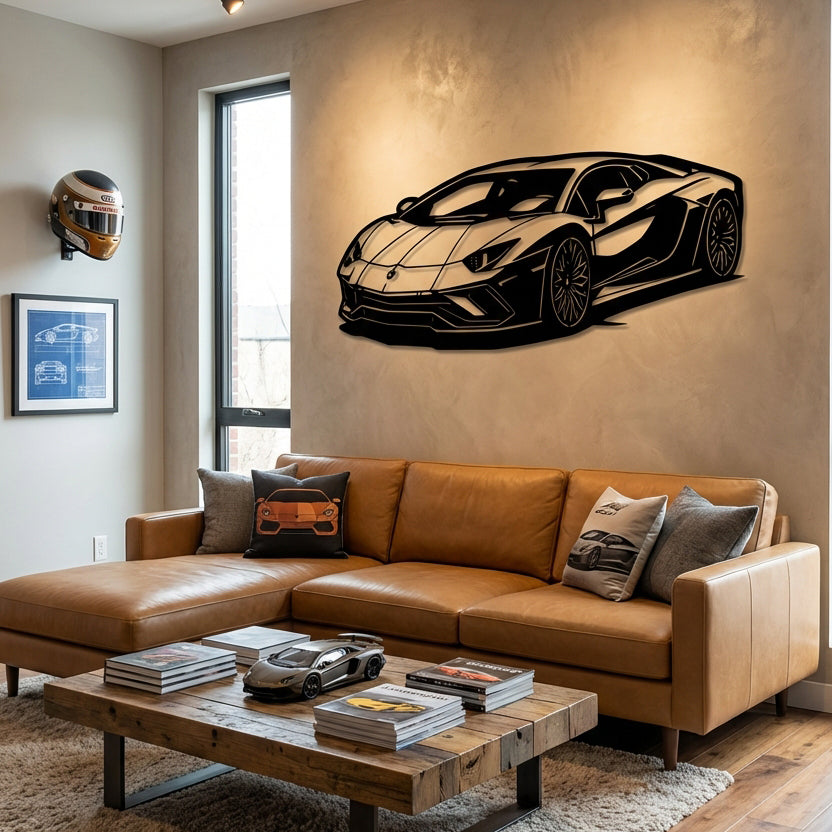 Lamborghini Aventador – Araba Metal Duvar Dekoru
