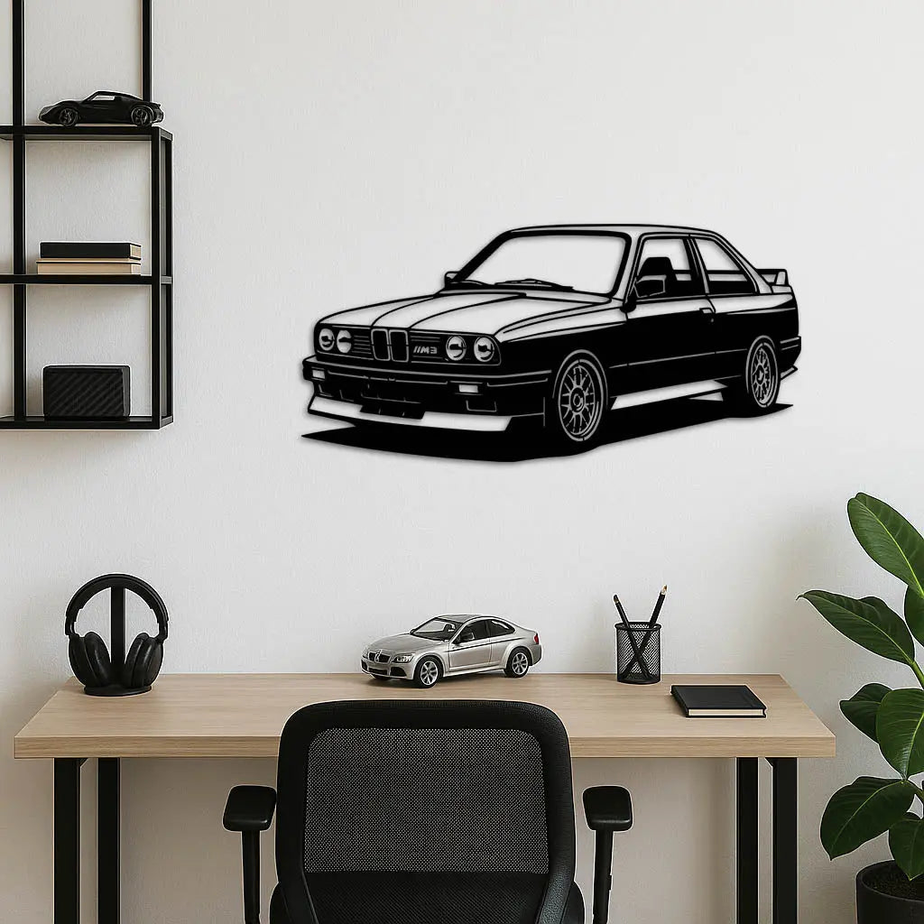 BMW E30 M3 – Araba Metal Duvar Dekoru Laser Artique
