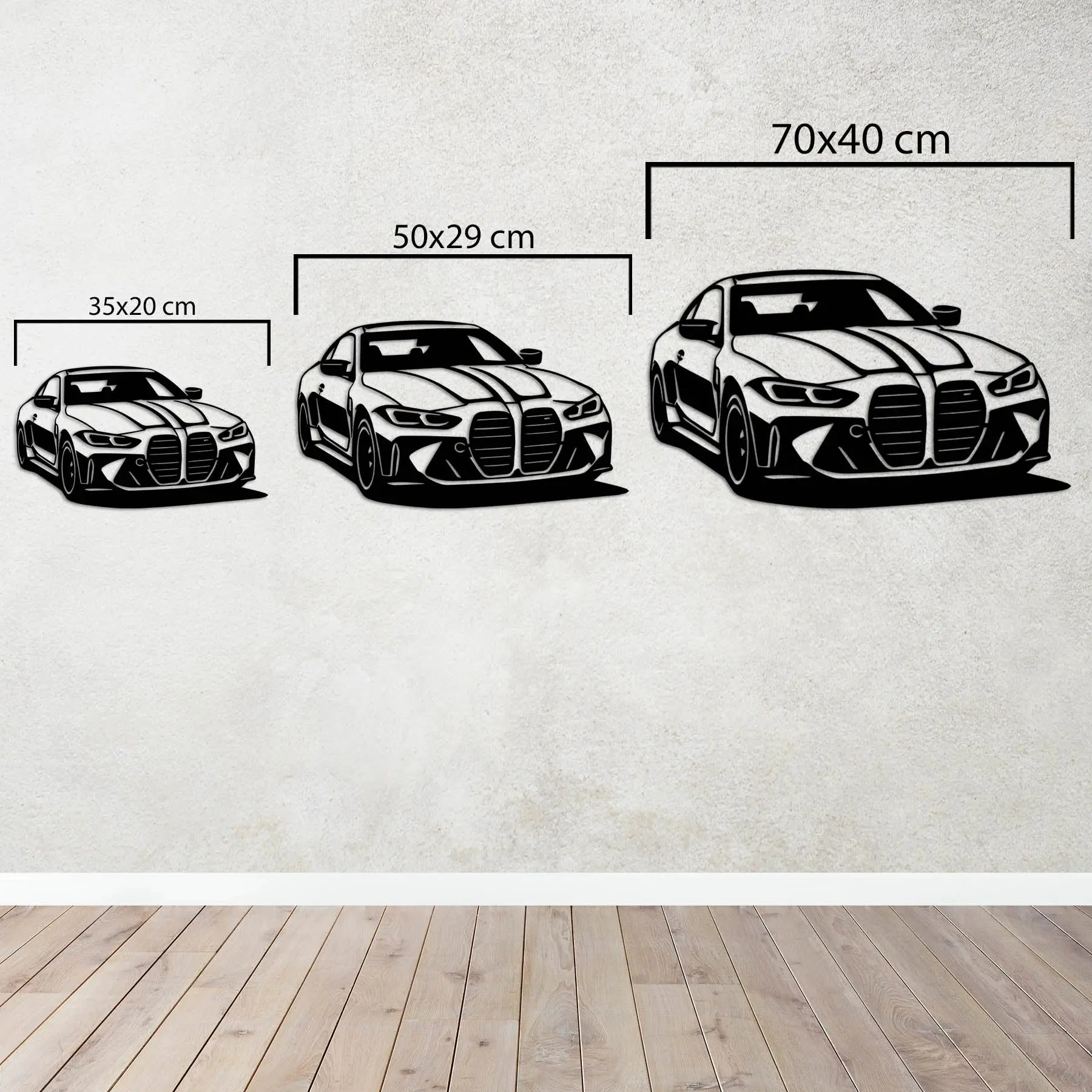 BMW M4 – Araba Metal Duvar Dekoru Laser Artique