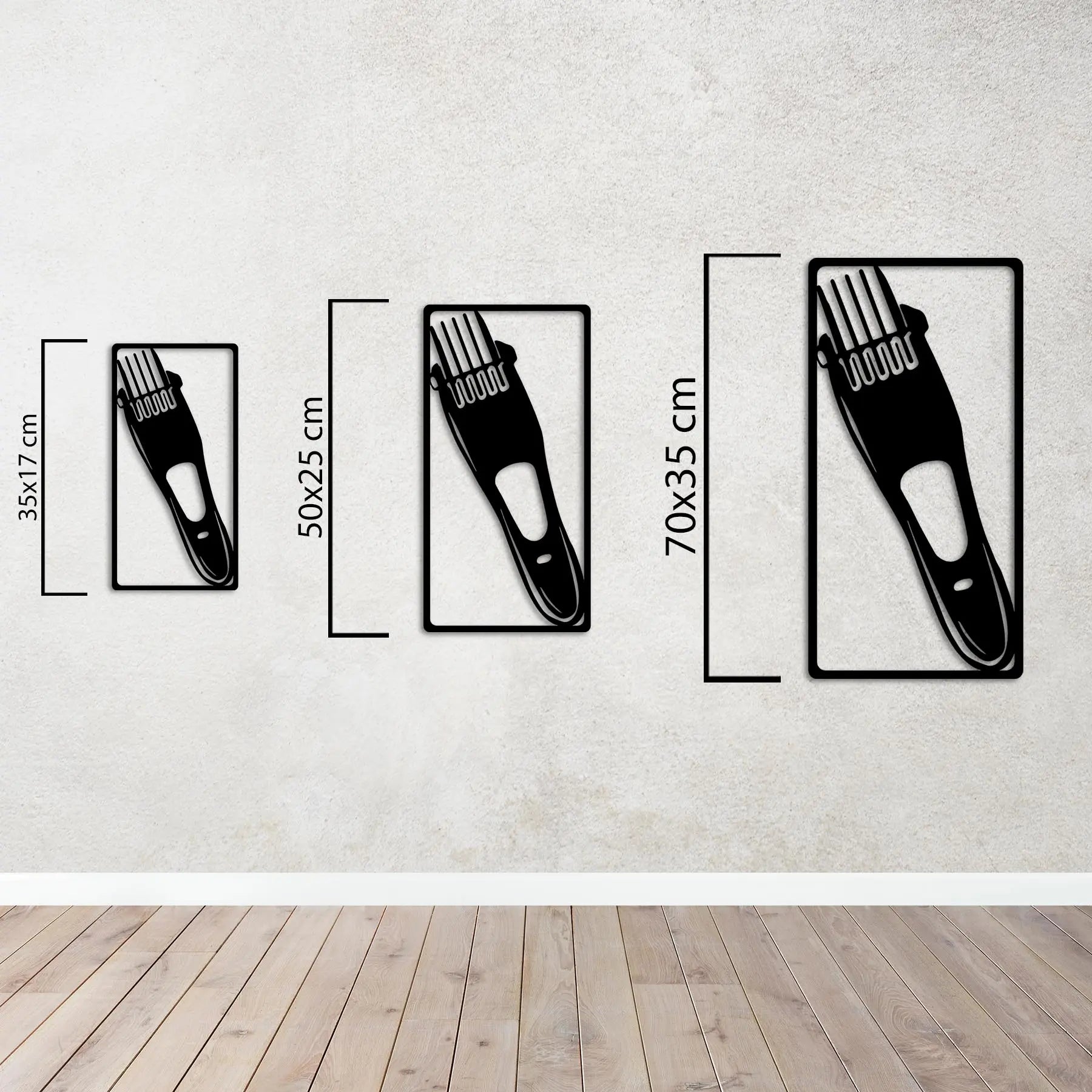 Berber Sanatı 3’lü Set – Metal Duvar Dekoru Laser Artique