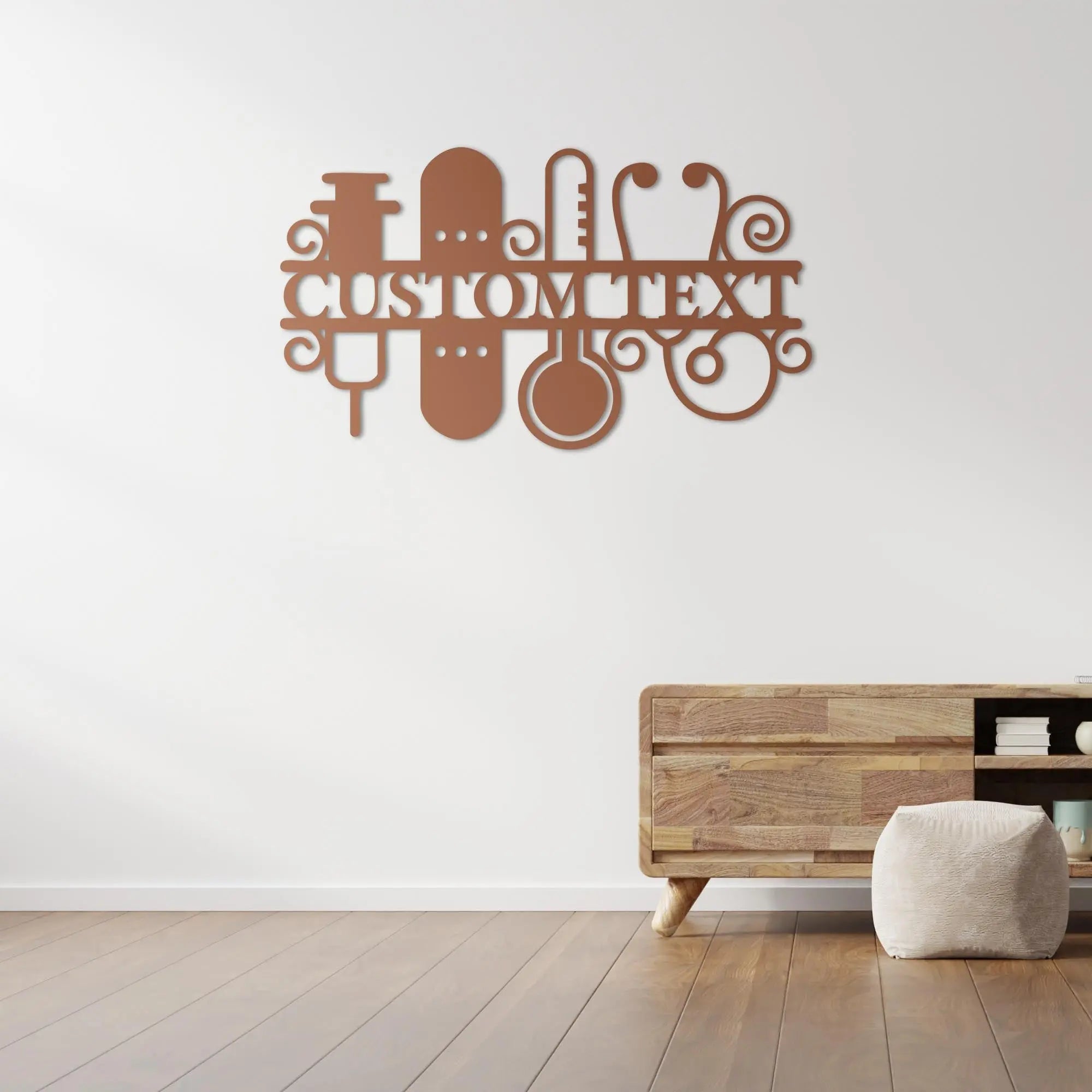 Şifa Sanatı Metal Duvar Dekoru Laser Artique