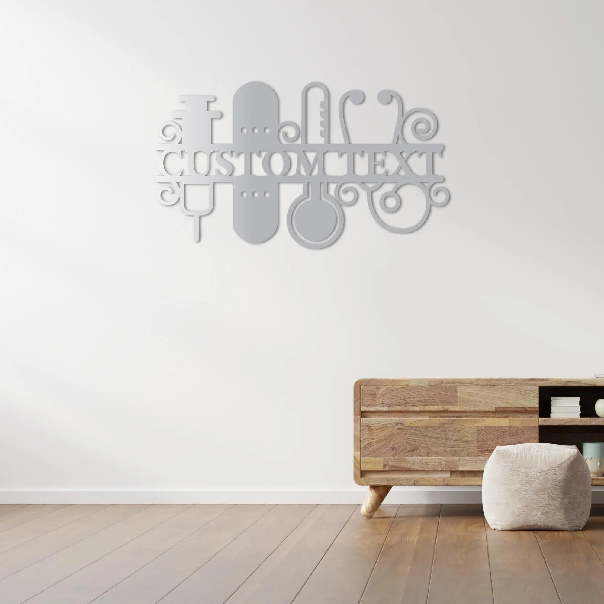 Şifa Sanatı Metal Duvar Dekoru Laser Artique