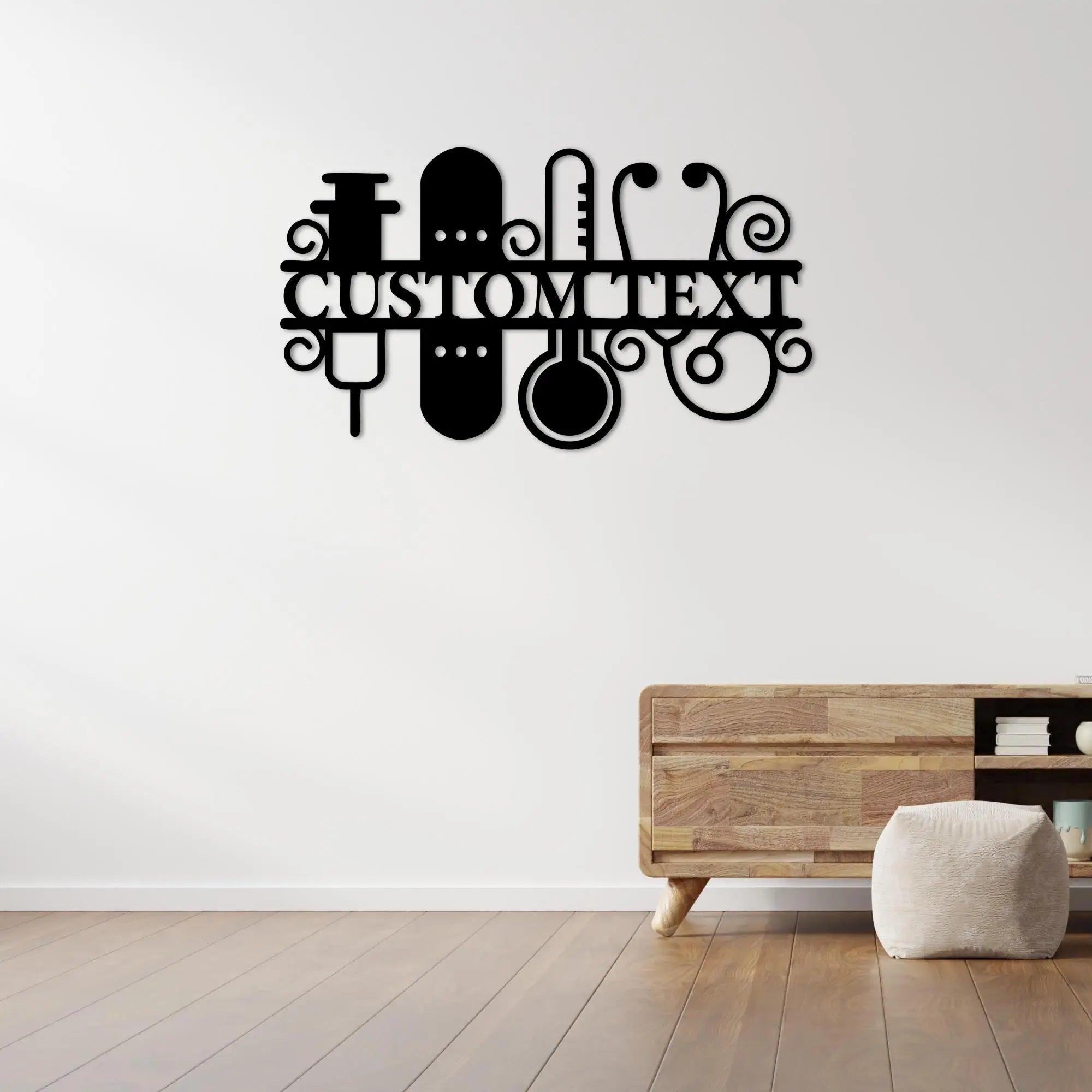 Şifa Sanatı Metal Duvar Dekoru Laser Artique