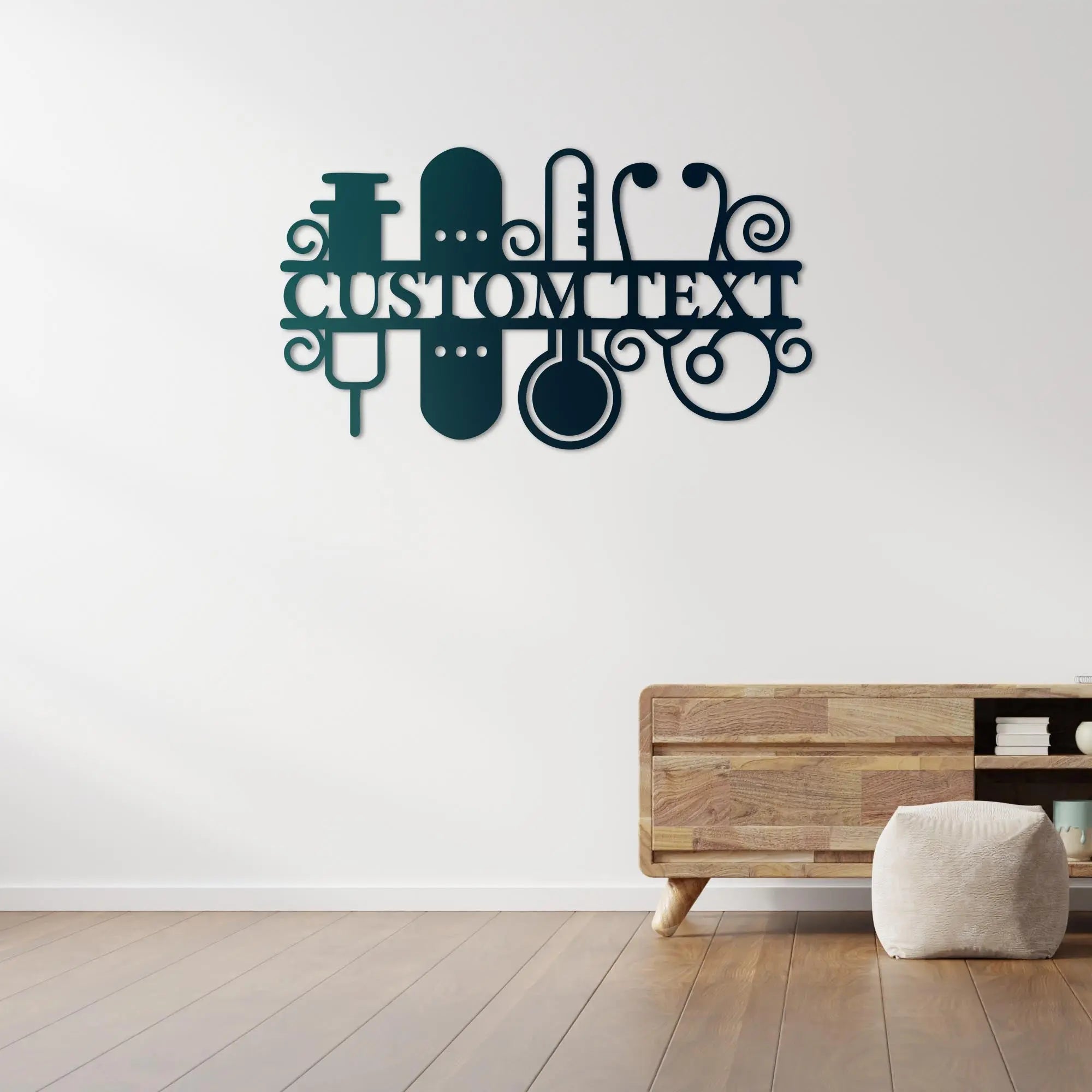 Şifa Sanatı Metal Duvar Dekoru Laser Artique