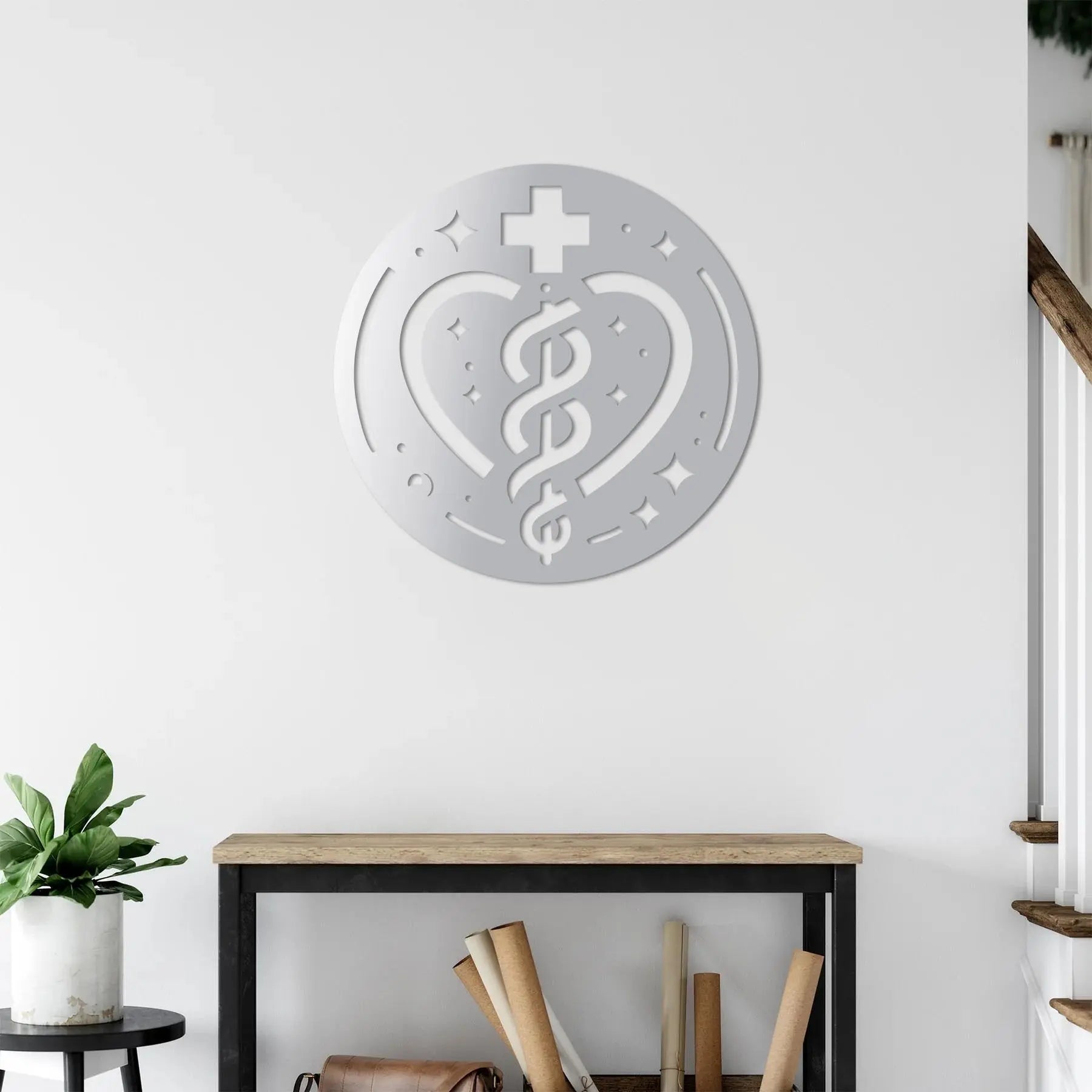 Şifa Çemberi Metal Duvar Dekoru Laser Artique