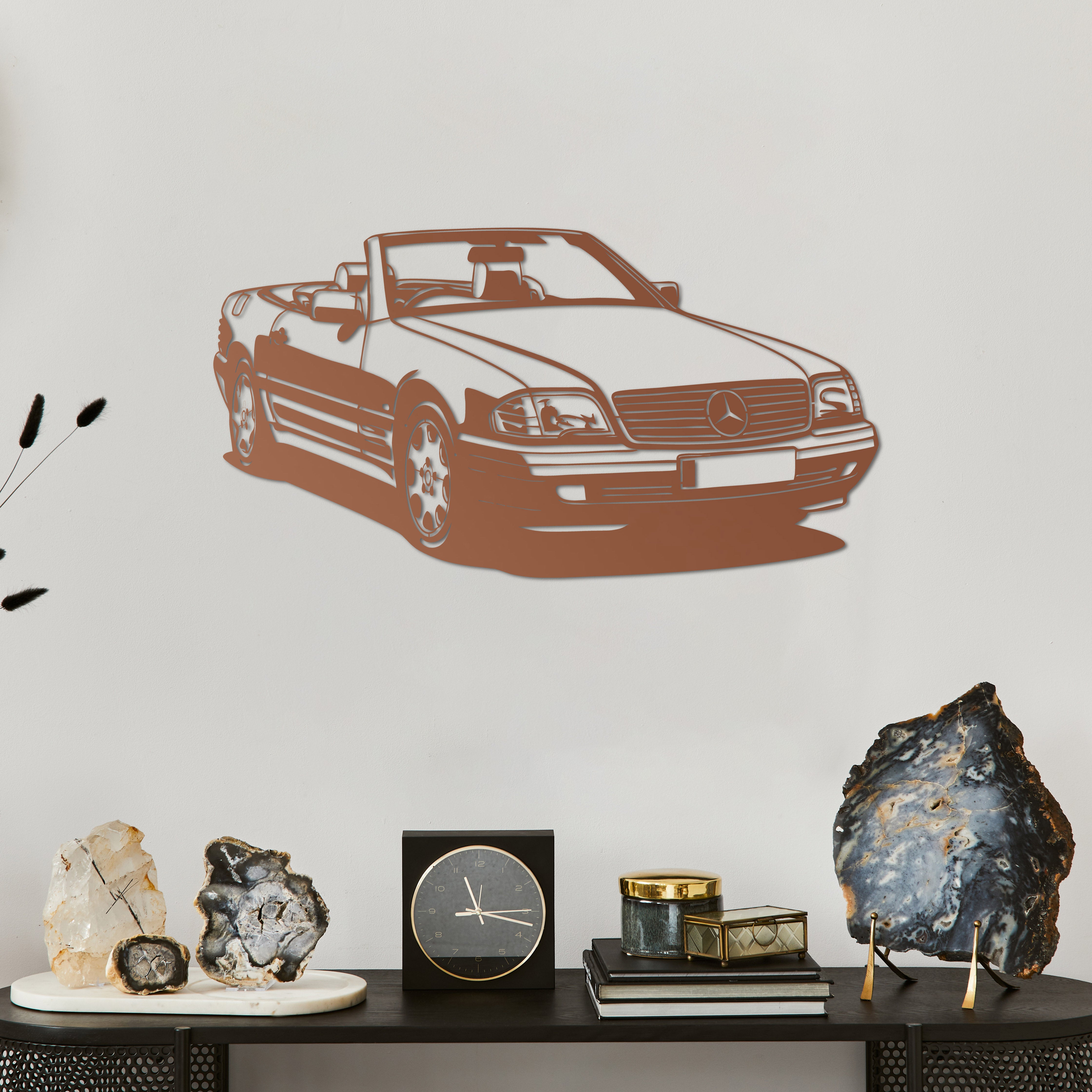 Mercedes-Benz SL (R129) – Araba Metal Duvar Dekoru Laser Artique