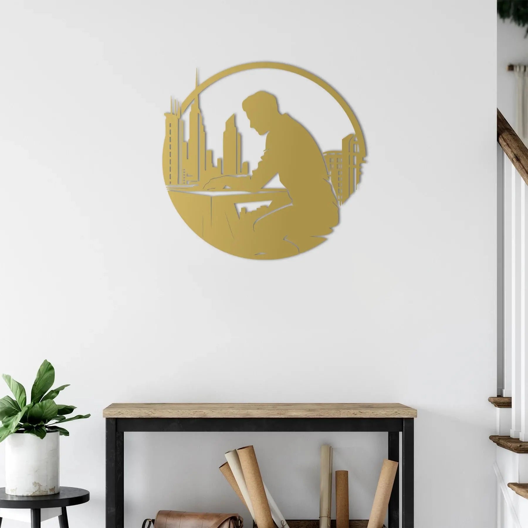 Şehrin Mimarı – Metal Duvar Dekoru Laser Artique