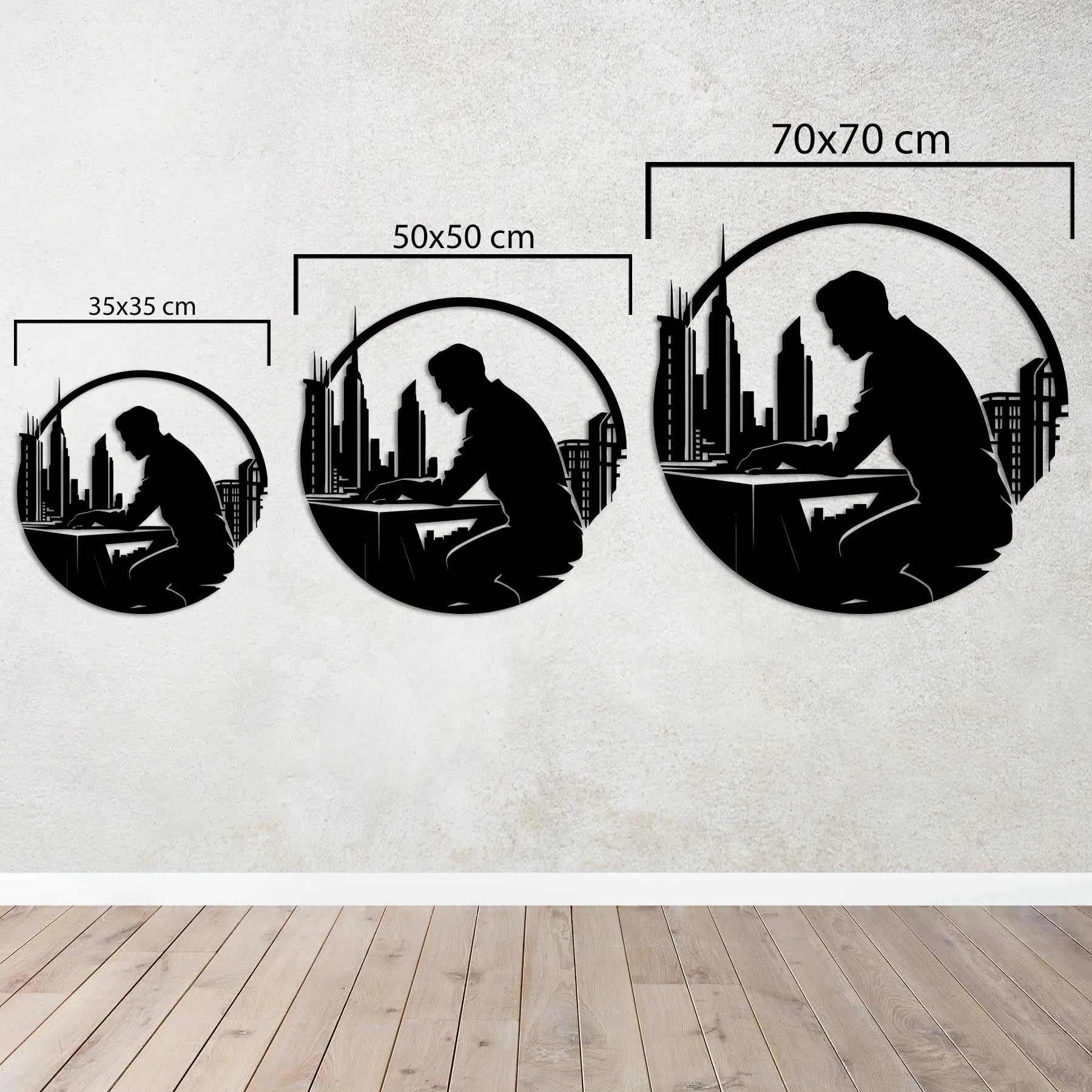 Şehrin Mimarı – Metal Duvar Dekoru Laser Artique