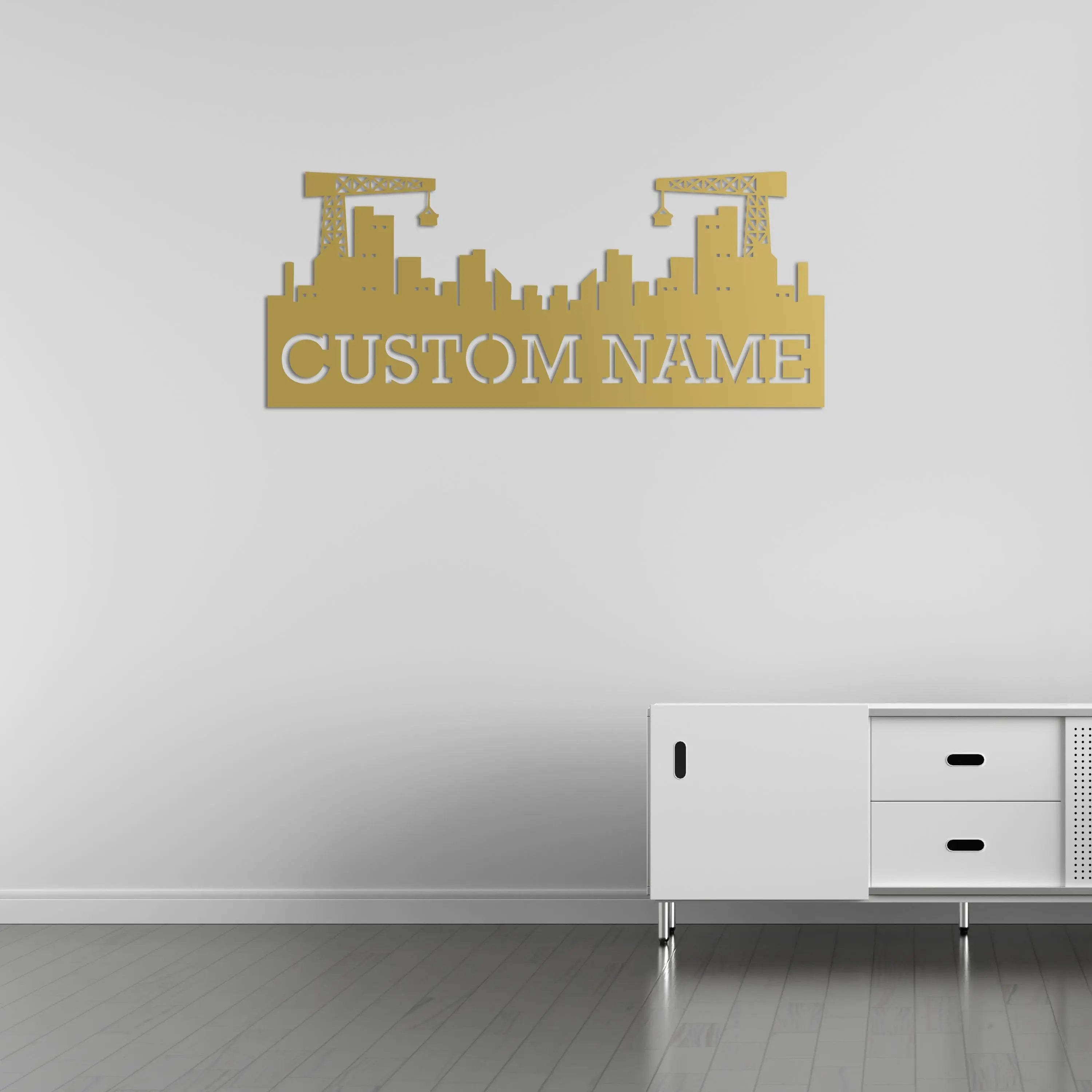 Şehir Kurucusu – Kişiselleştirilebilir Metal Duvar Dekoru Laser Artique