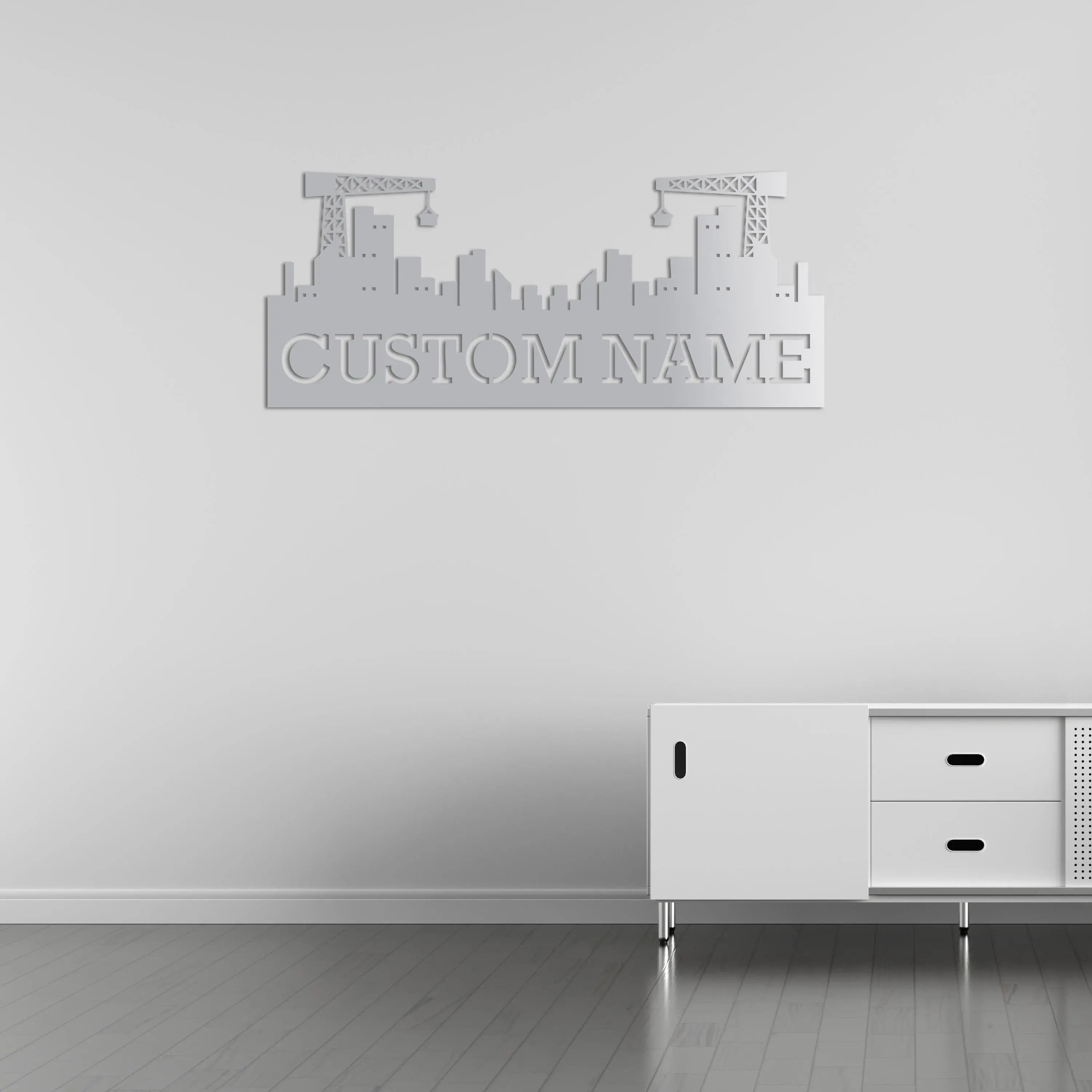 Şehir Kurucusu – Kişiselleştirilebilir Metal Duvar Dekoru Laser Artique