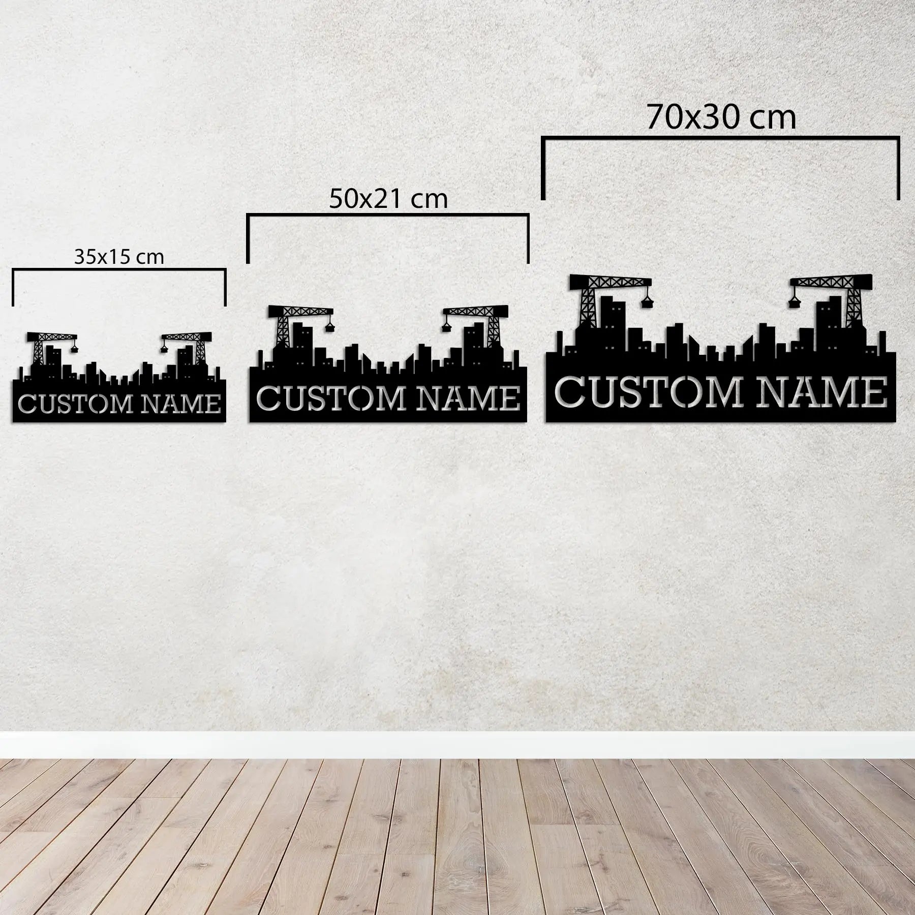 Şehir Kurucusu – Kişiselleştirilebilir Metal Duvar Dekoru Laser Artique