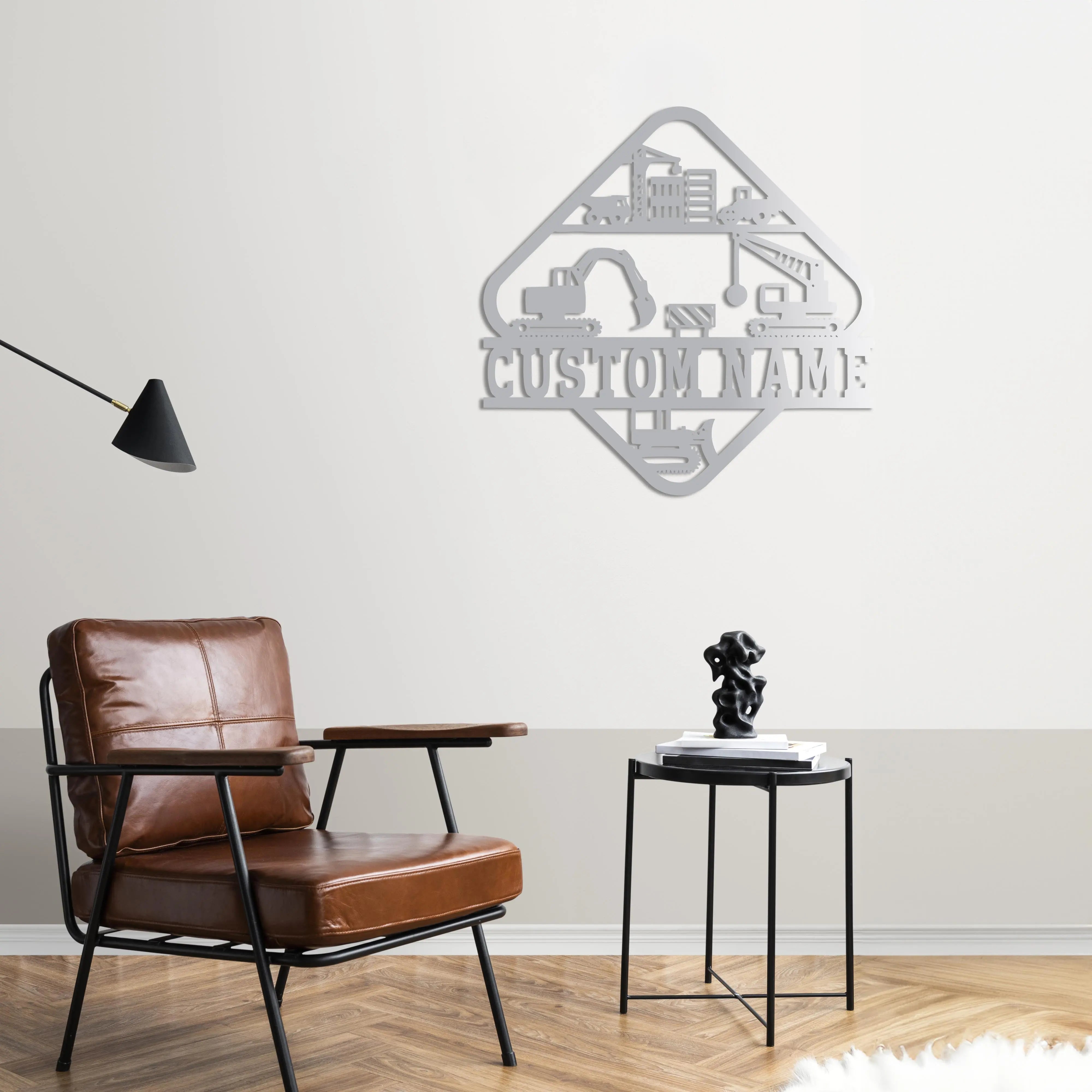 Şantiye Ruhu – Kişiselleştirilebilir Metal Duvar Dekoru Laser Artique