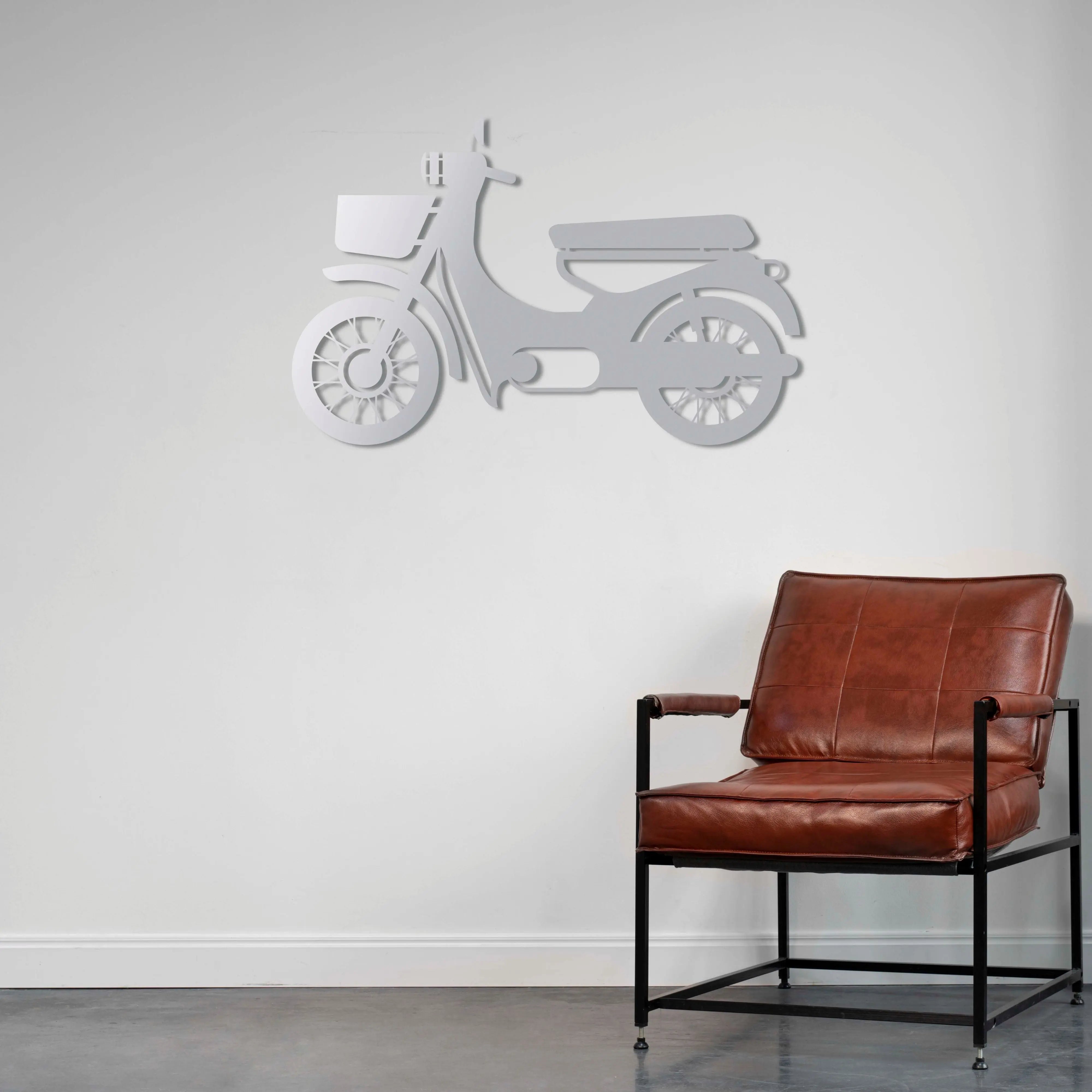 Retro Mobilet – Metal Motosiklet Duvar Dekoru Laser Artique