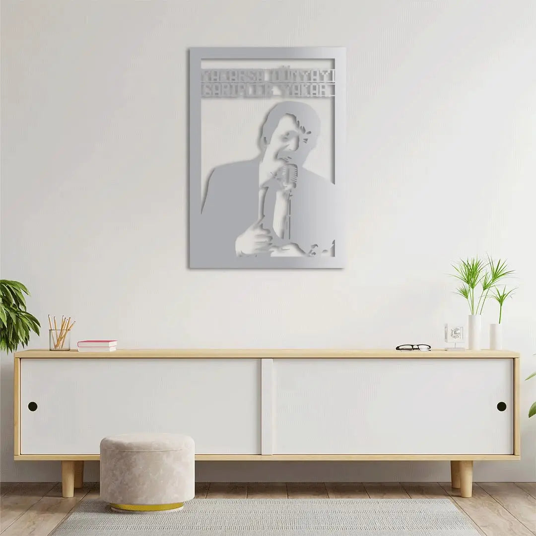 Müslüm Baba Metal Duvar Dekoru Laser Artique