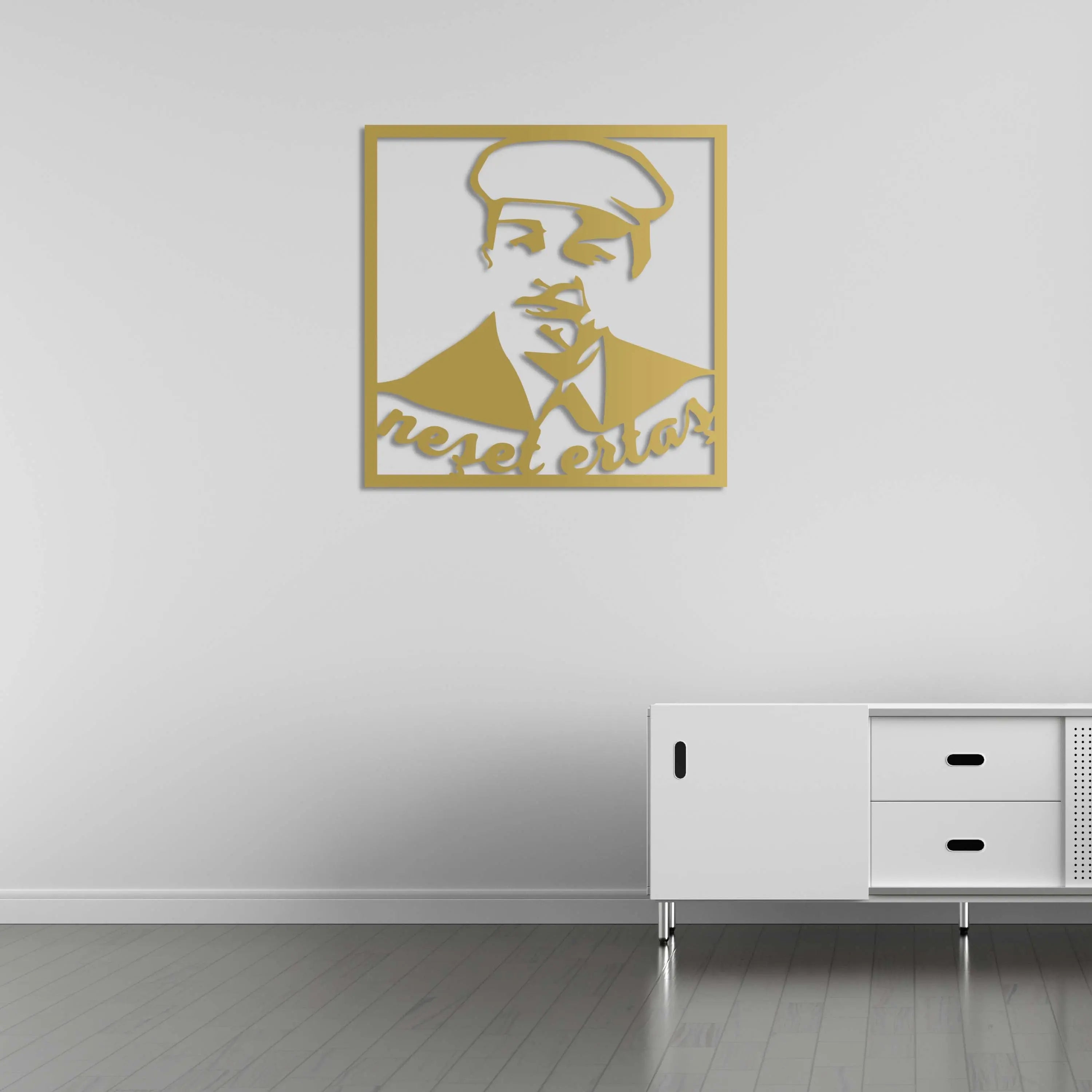 Neşet Ertaş Metal Duvar Dekoru Laser Artique