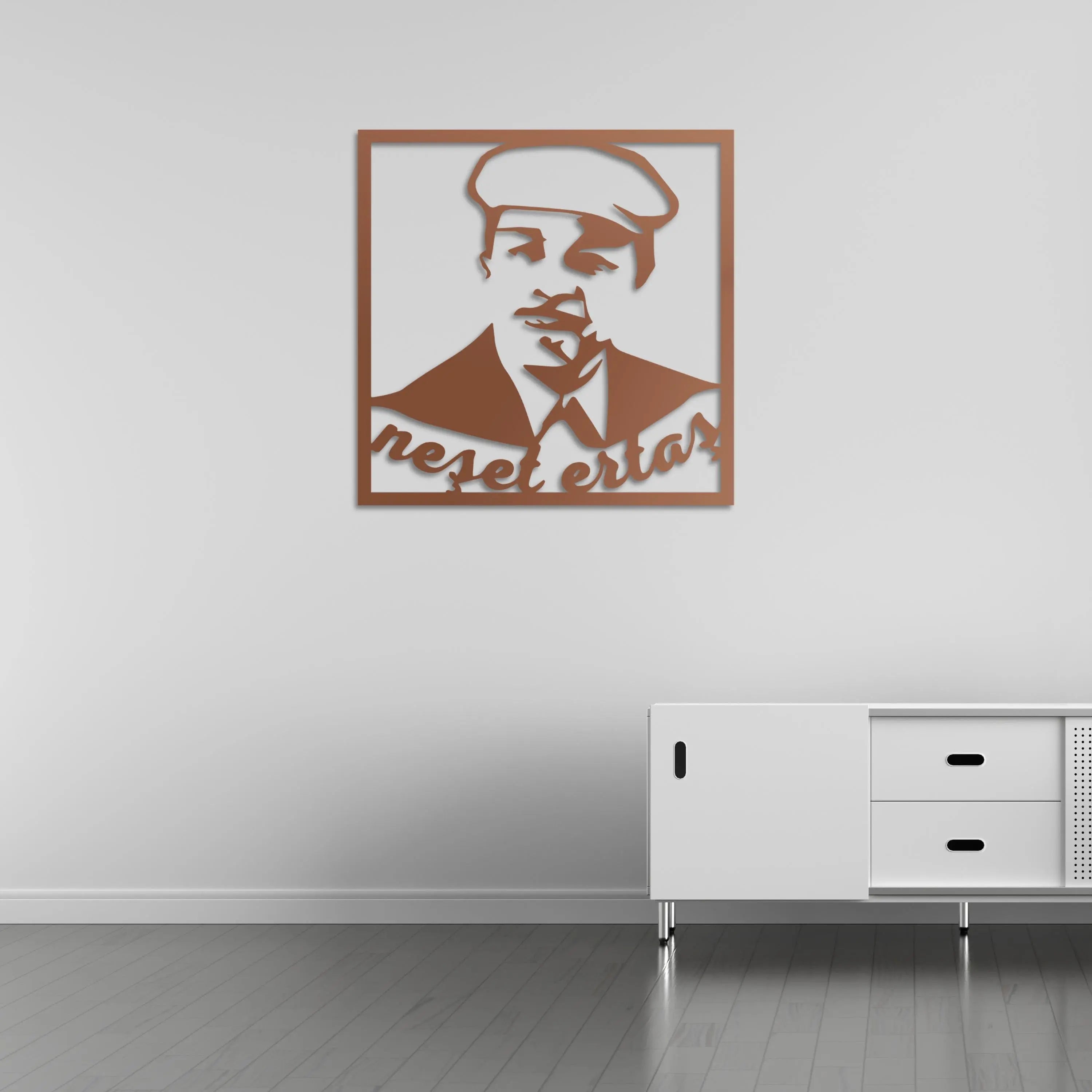 Neşet Ertaş Metal Duvar Dekoru Laser Artique