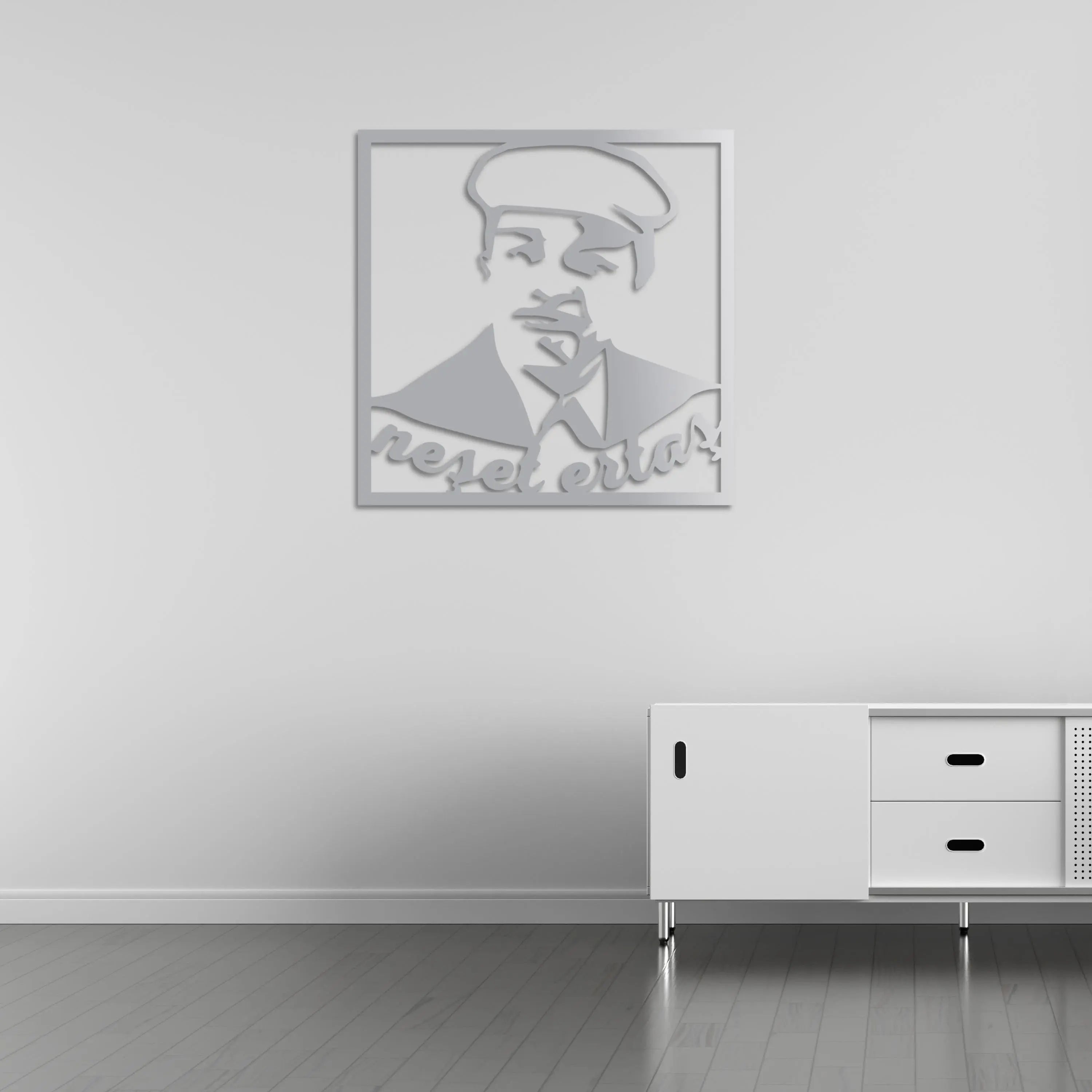 Neşet Ertaş Metal Duvar Dekoru Laser Artique