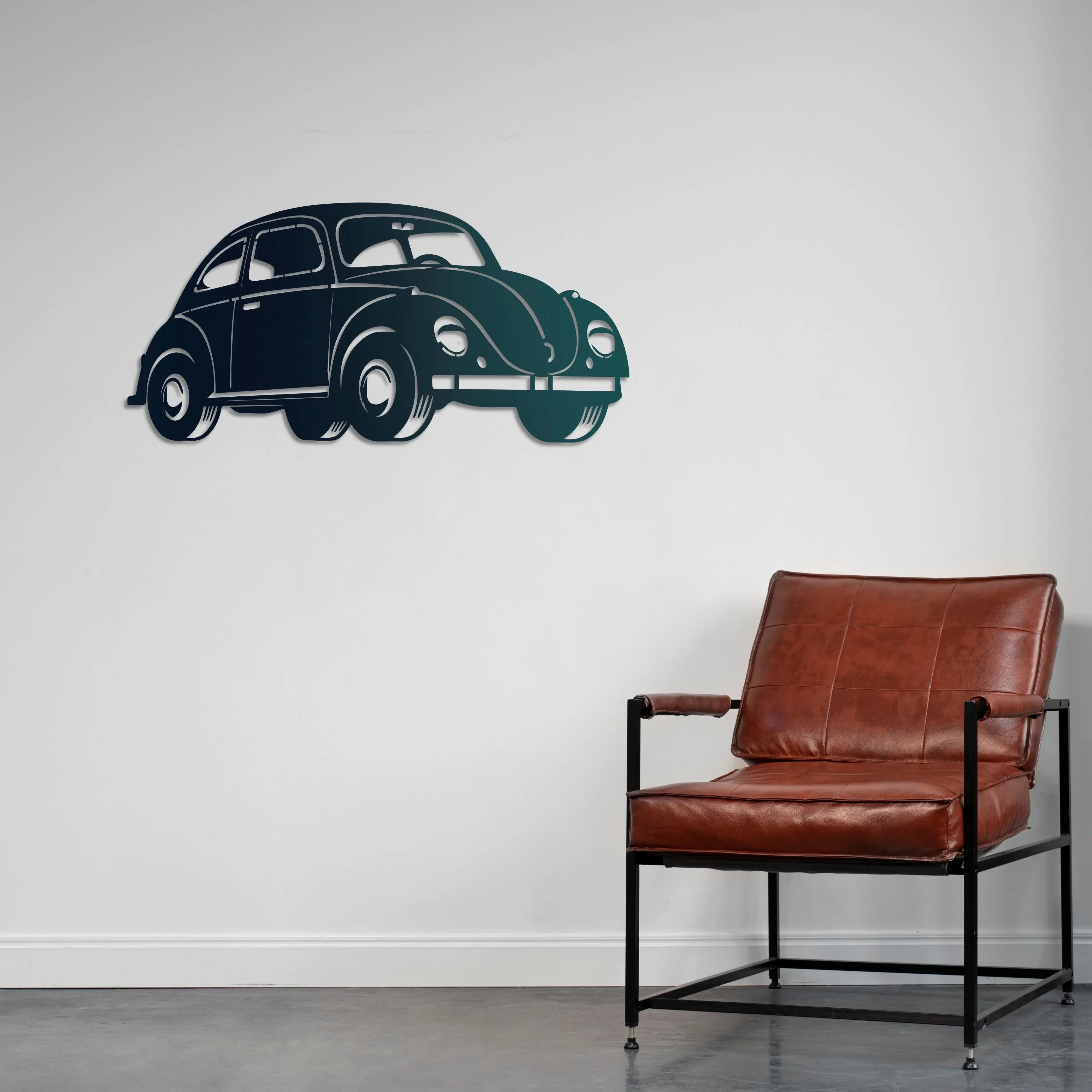 Nostaljik Vosvos Metal Duvar Dekoru Laser Artique