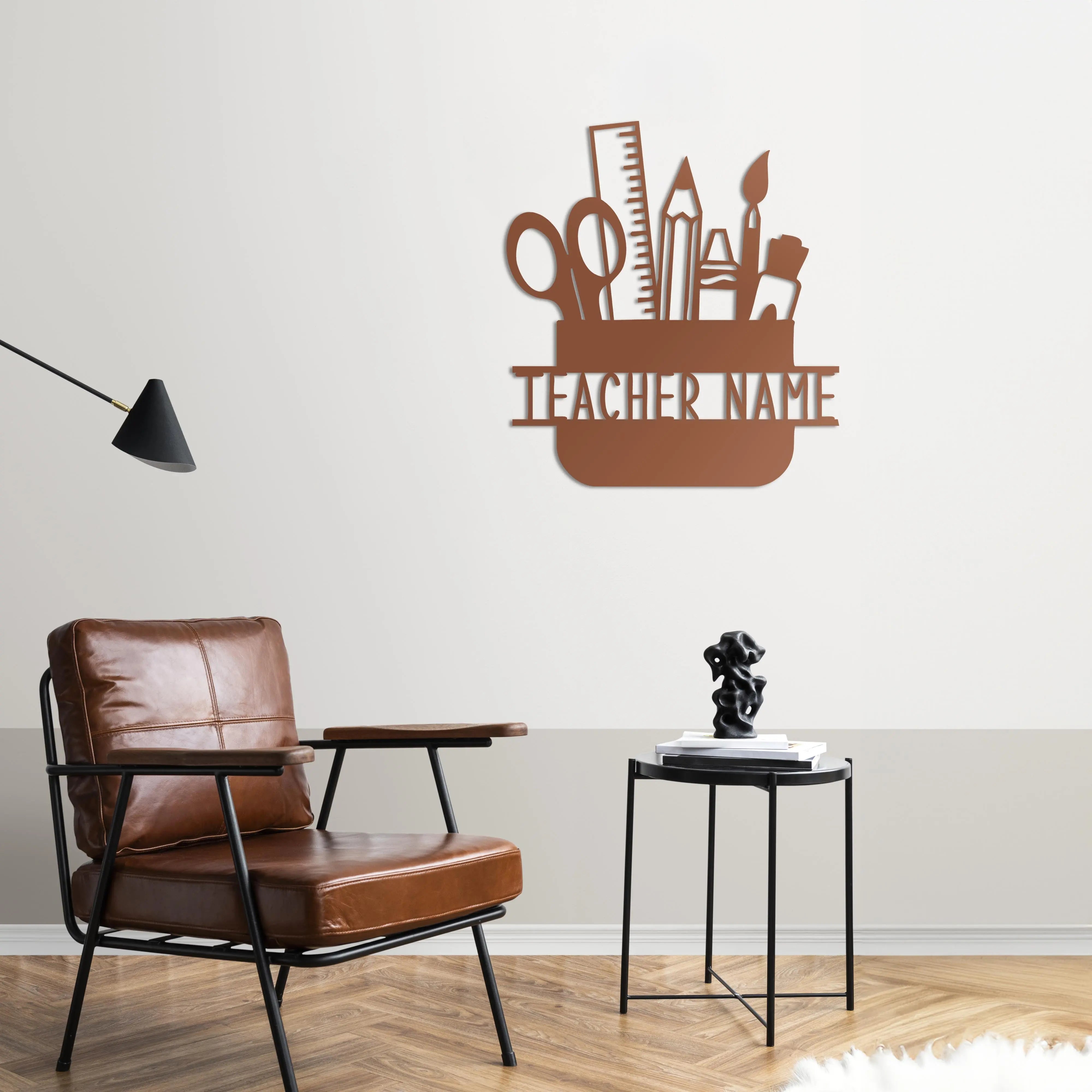 Kalem Kutusu Kişiye Özel Öğretmen Tablosu Laser Artique