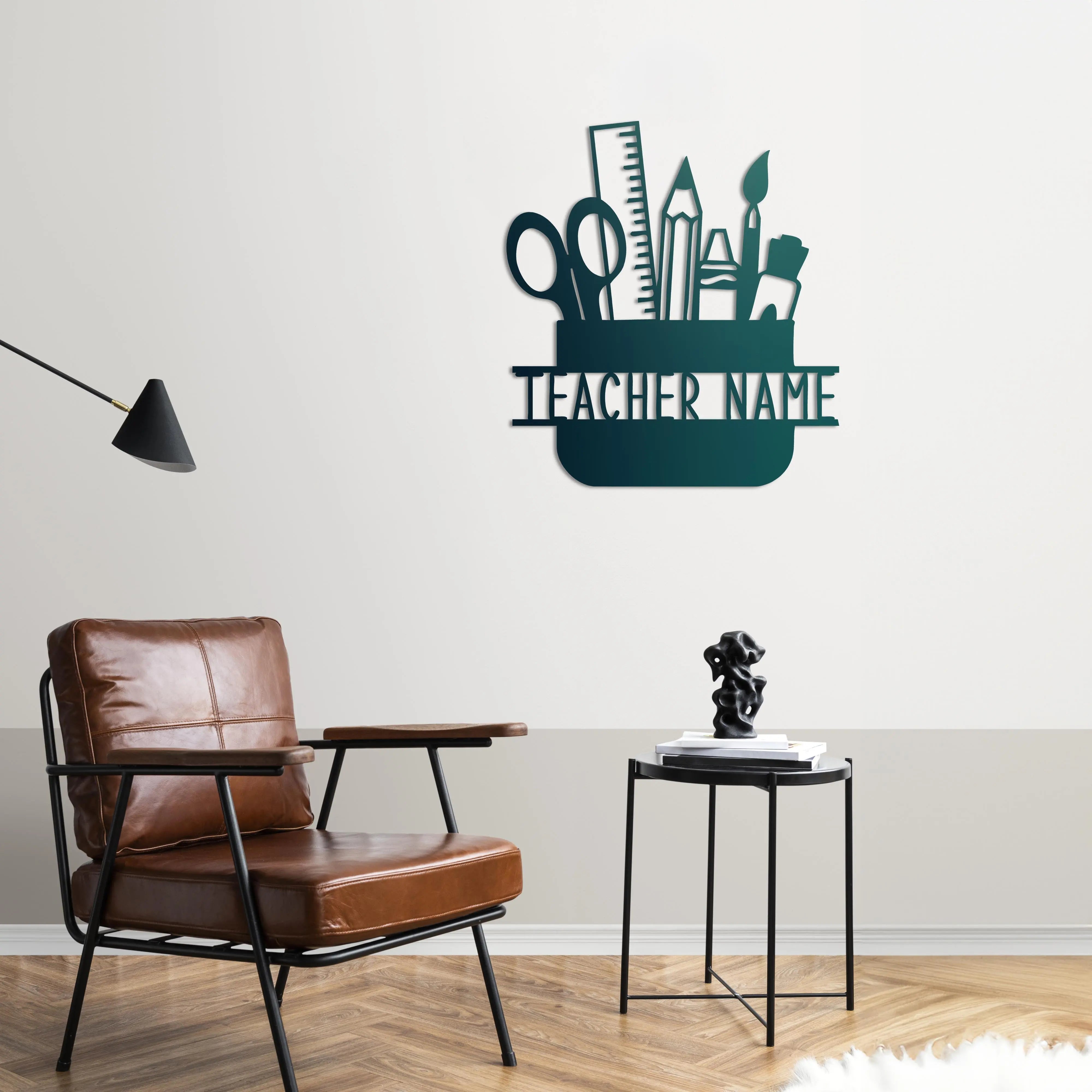 Kalem Kutusu Kişiye Özel Öğretmen Tablosu Laser Artique