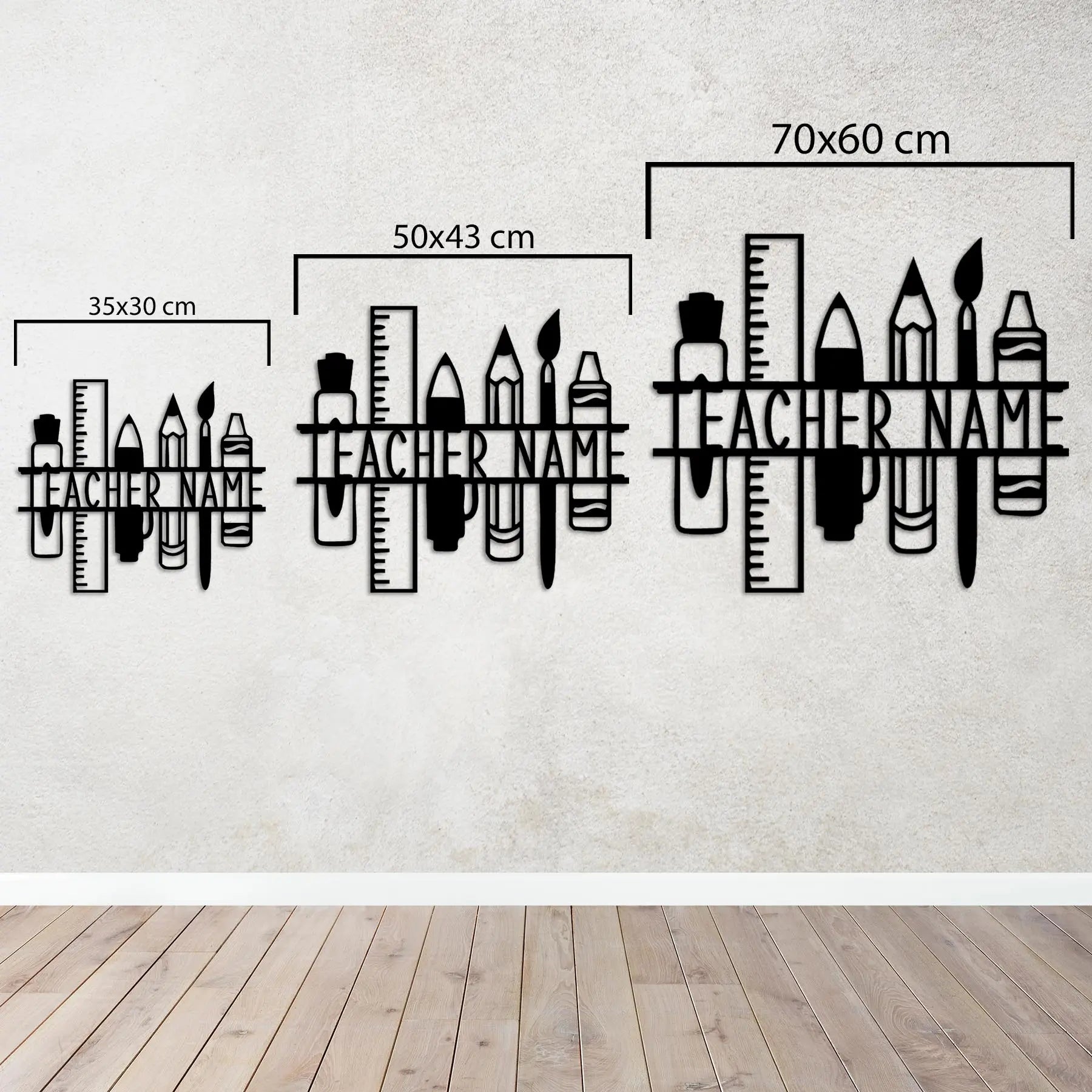 Sınıfın Ruhu Kişiye Özel Öğretmen Tablosu Laser Artique